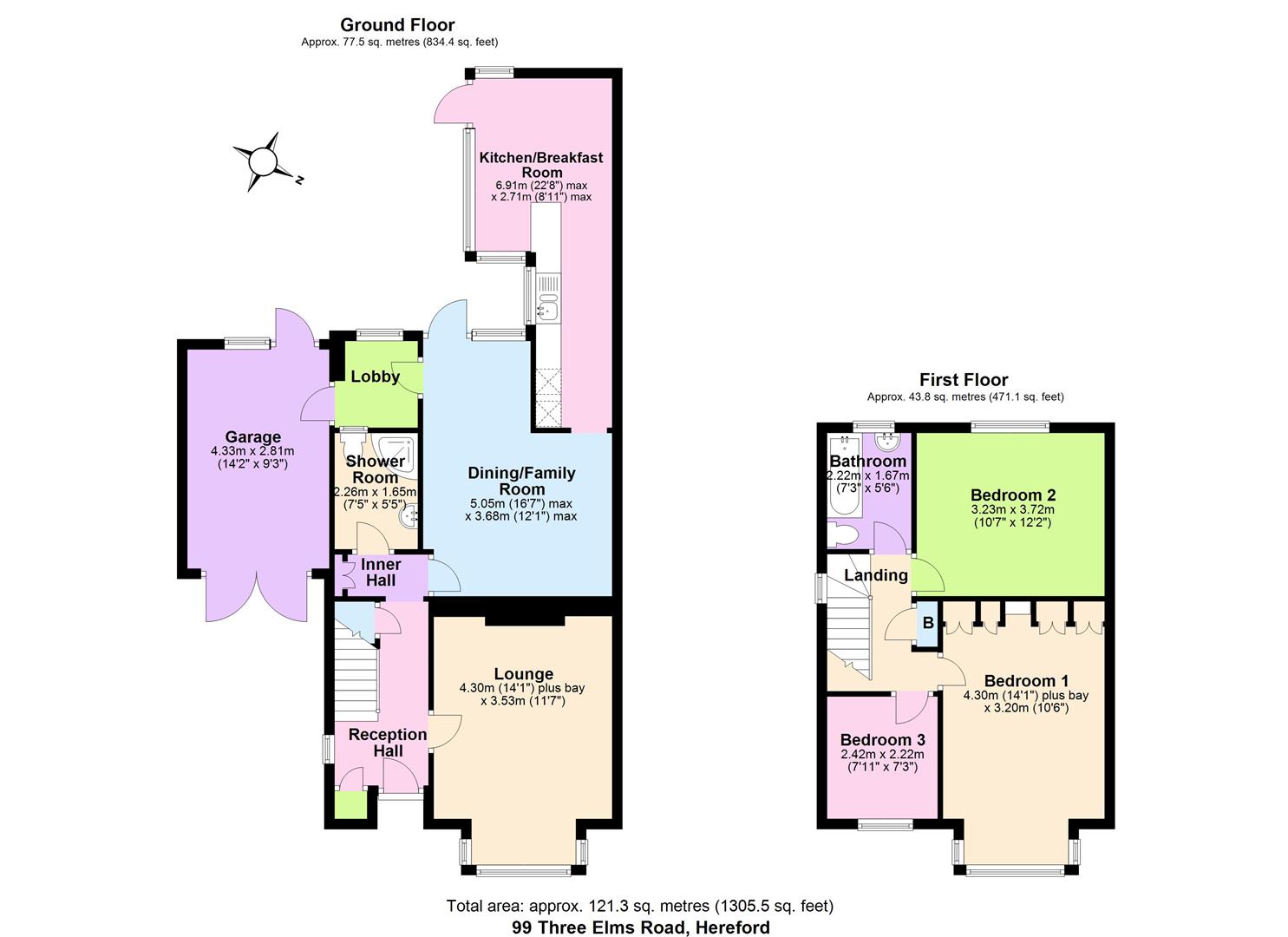99, Three Elms Road, Hereford floorplan
