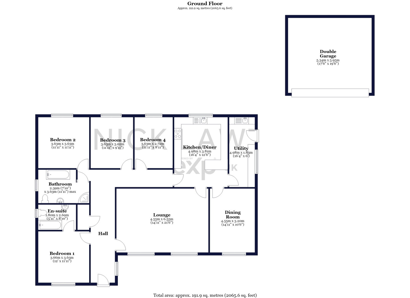 1a, Oakwood Drive, Nottingham floorplan