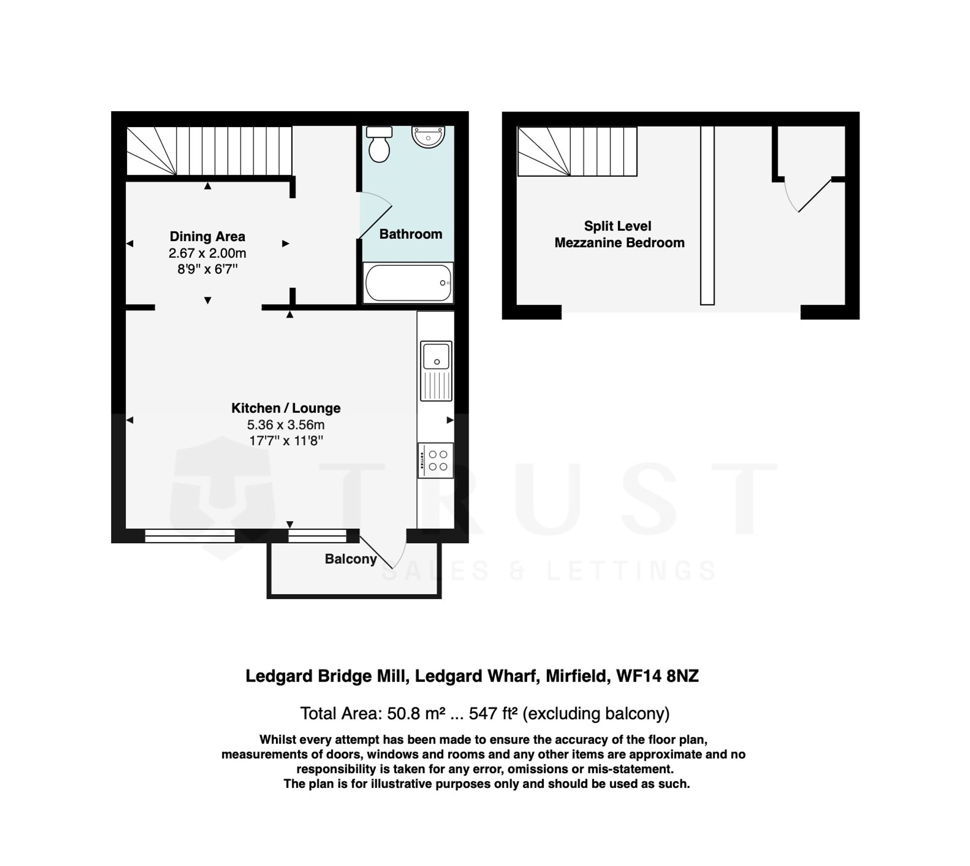 78 Ledgard Wharf, Mirfield floorplan
