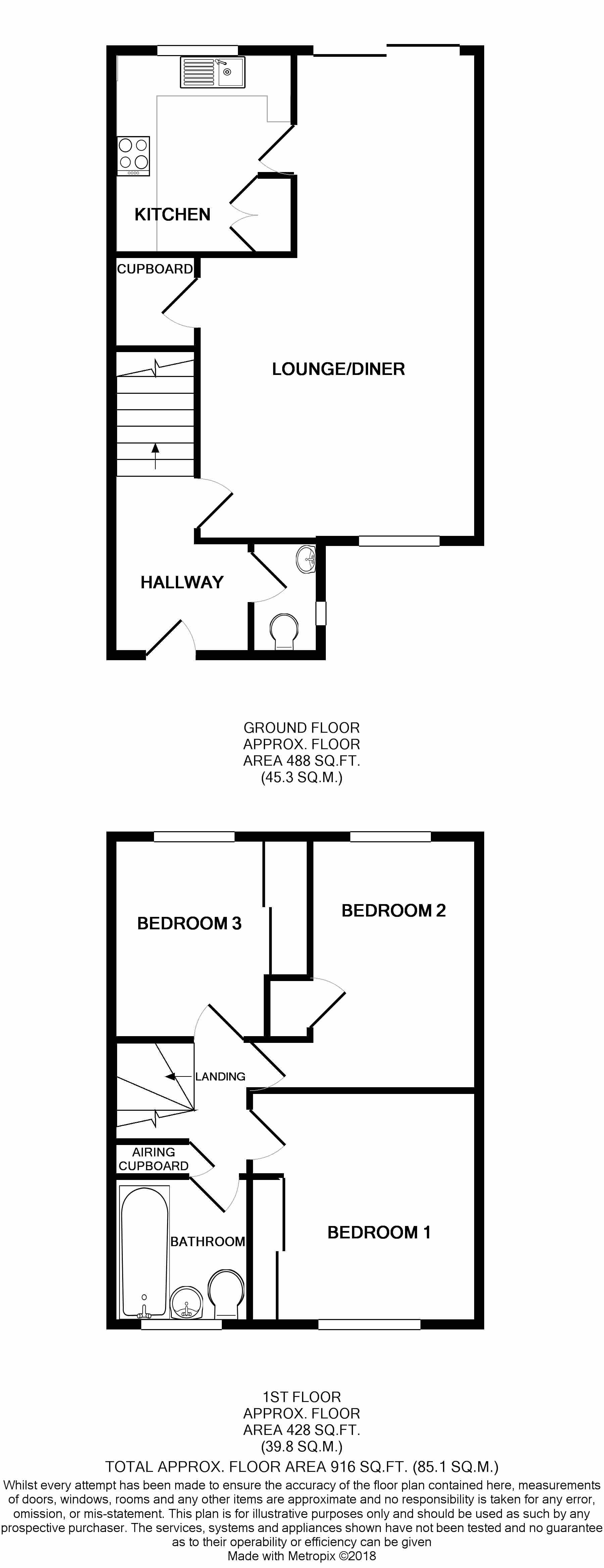 3 Bedrooms End terrace house for sale in Acton Close, Sudbury CO10