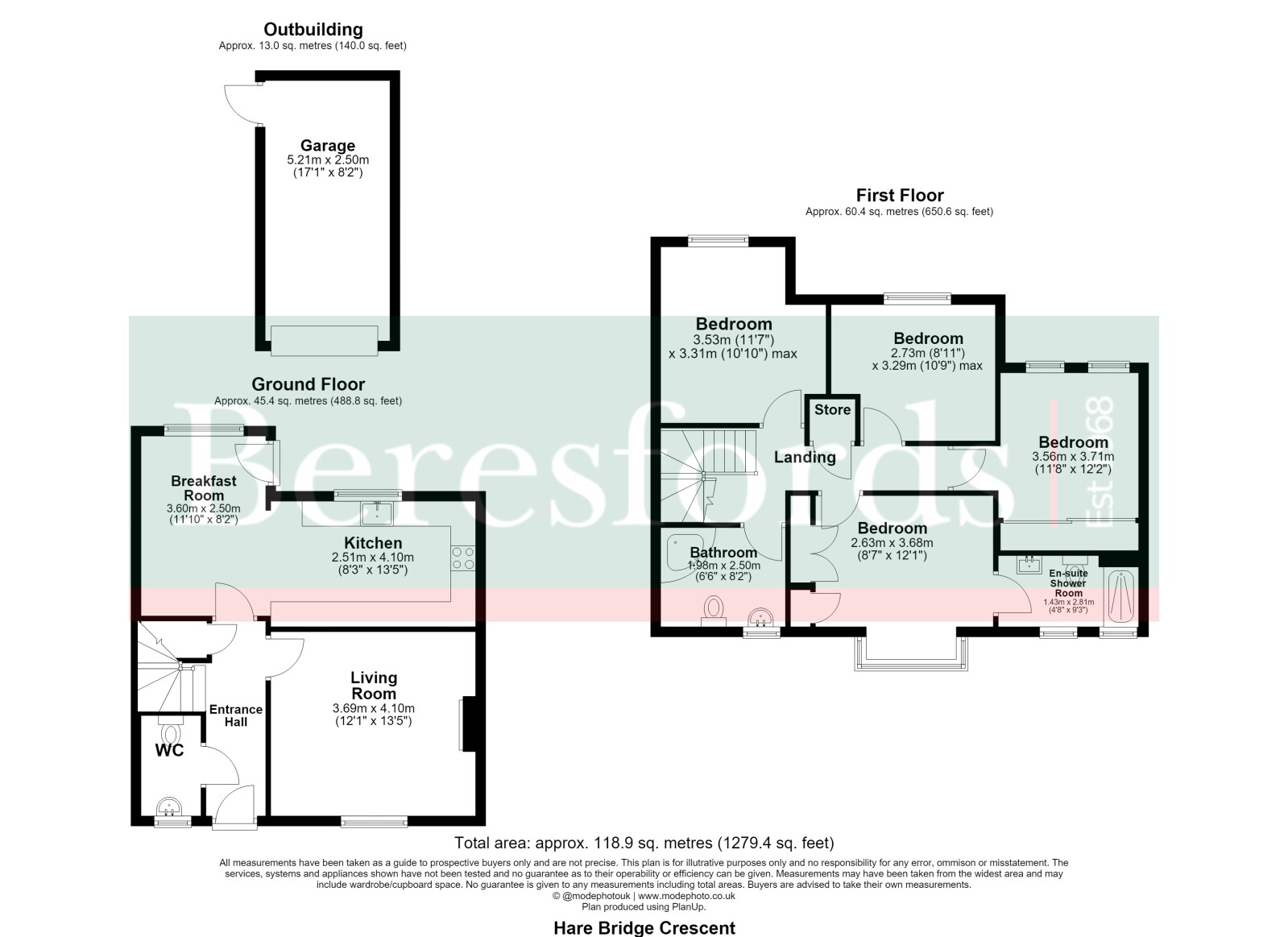 29, Hare Bridge Crescent, Essex floorplan