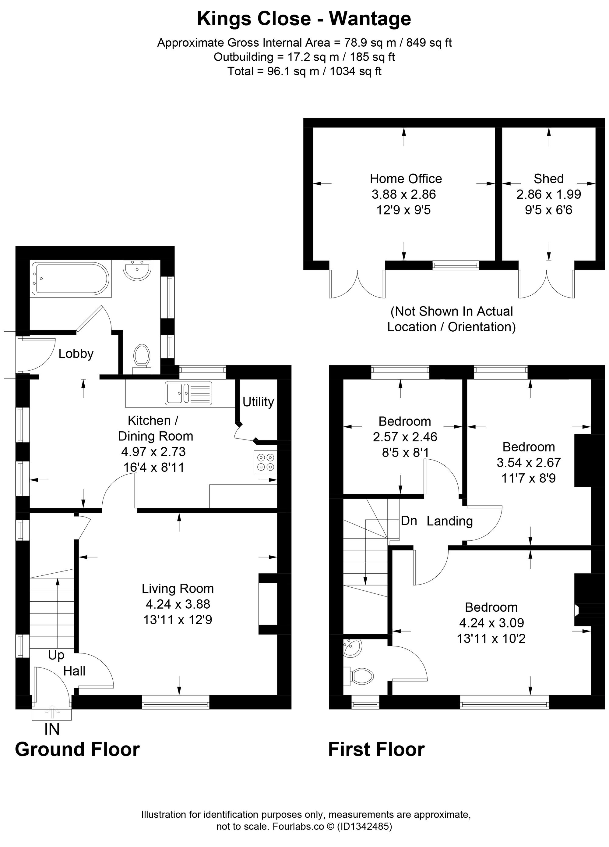 26 Kings Close, Wantage floorplan