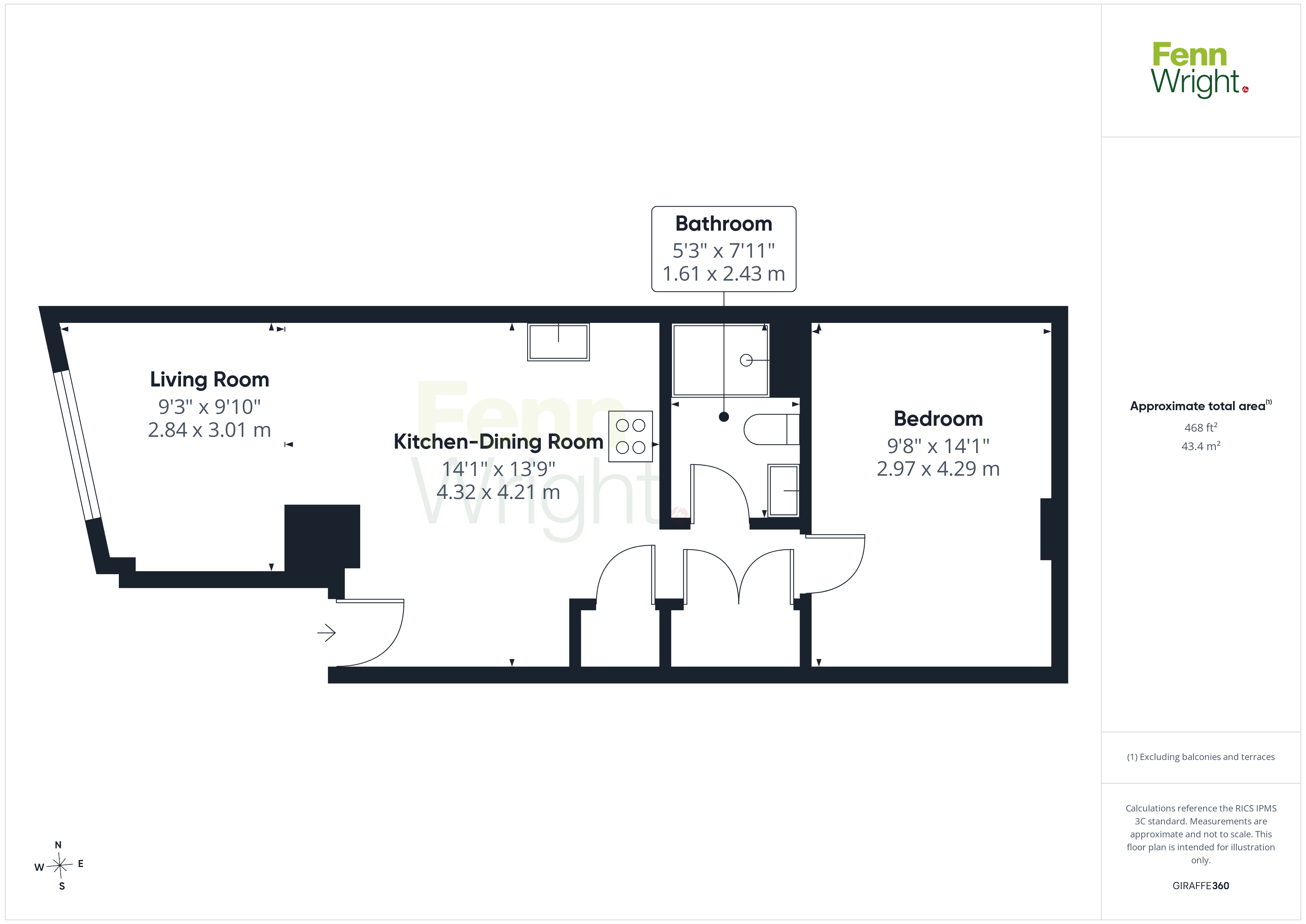 Flat 3, 9, St. Helens Lane, Essex floorplan