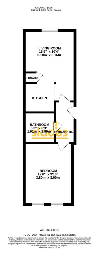 Flat 12 Winton Heights, 370, Wimborne Road, Bournemouth floorplan
