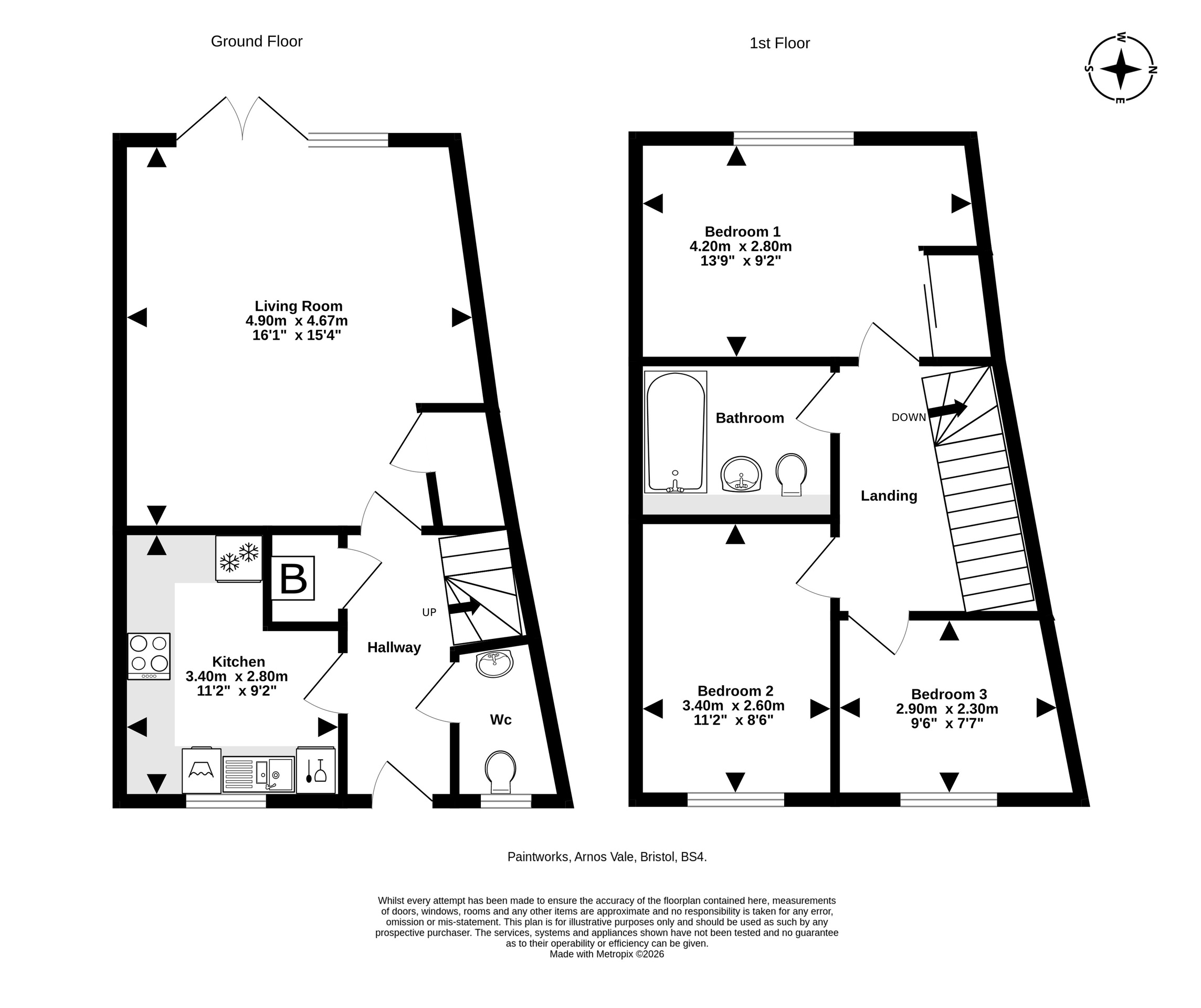 368 Paintworks, Bristol floorplan