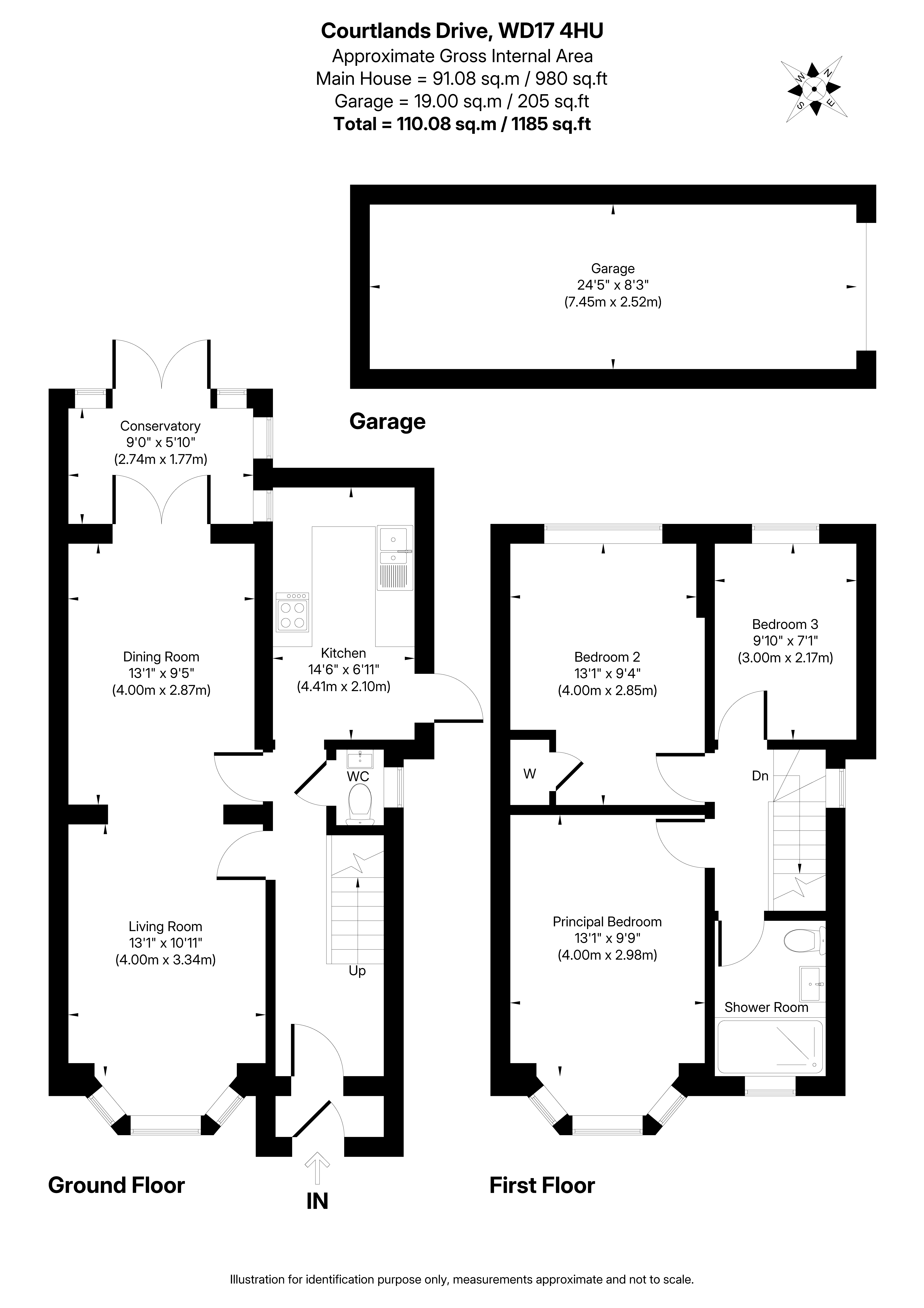 17, Courtlands Drive, Hertfordshire floorplan