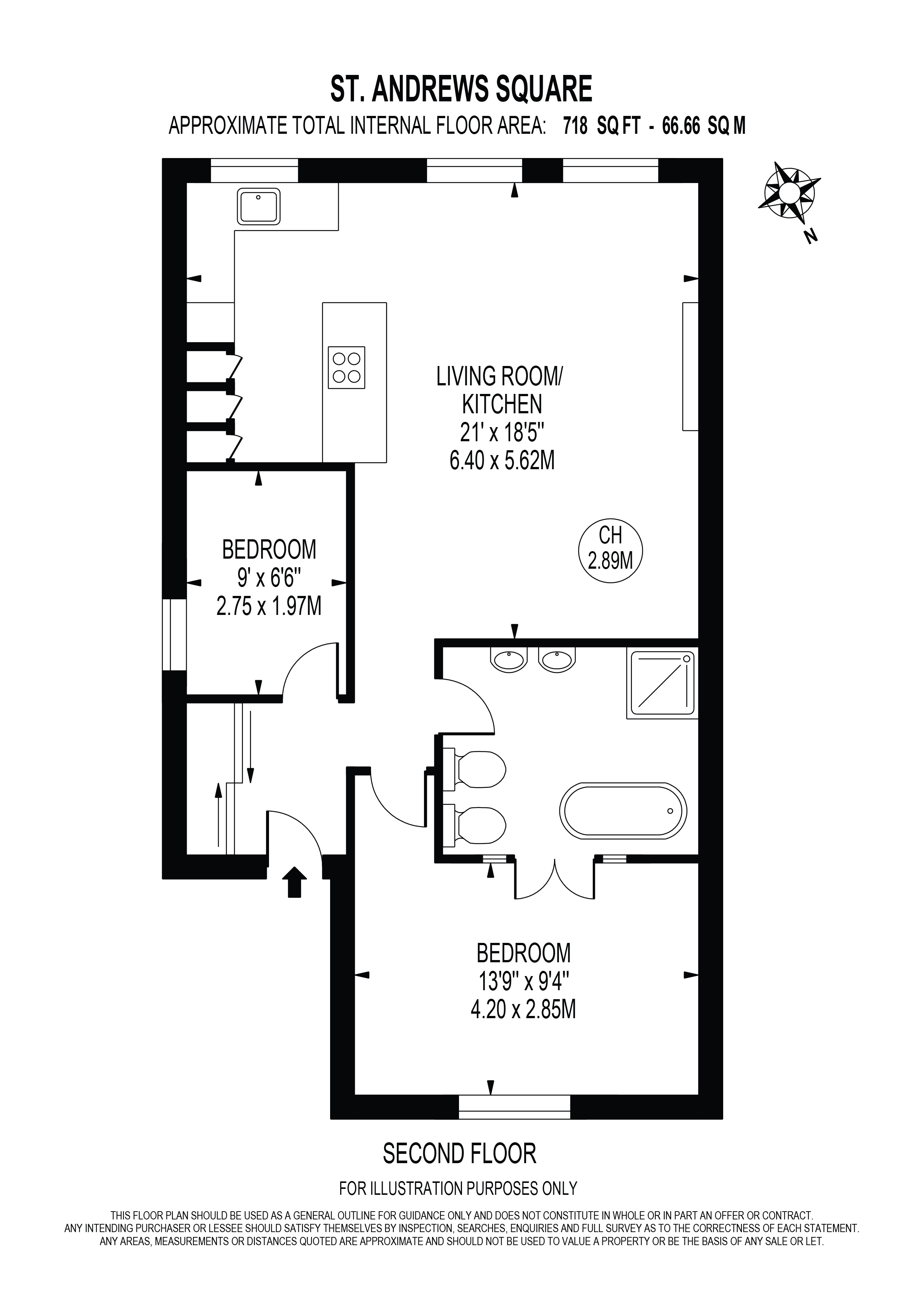 St. Andrews Square, Surbiton KT6, 2 bedroom flat for sale 62682281