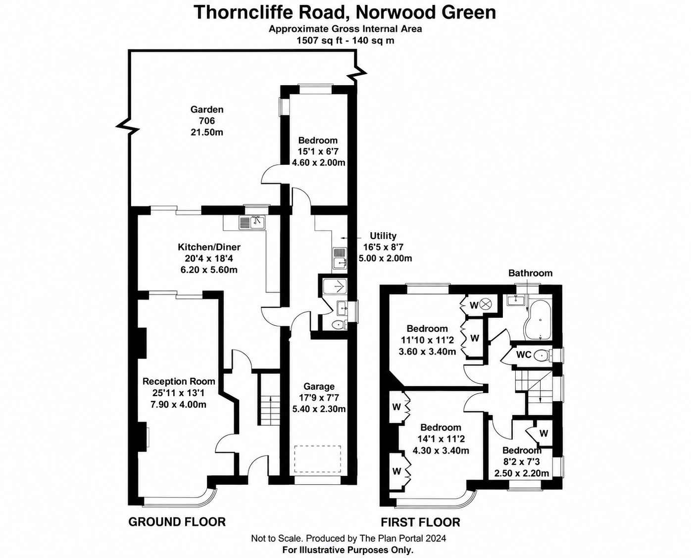 25, Thorncliffe Road, Southall floorplan