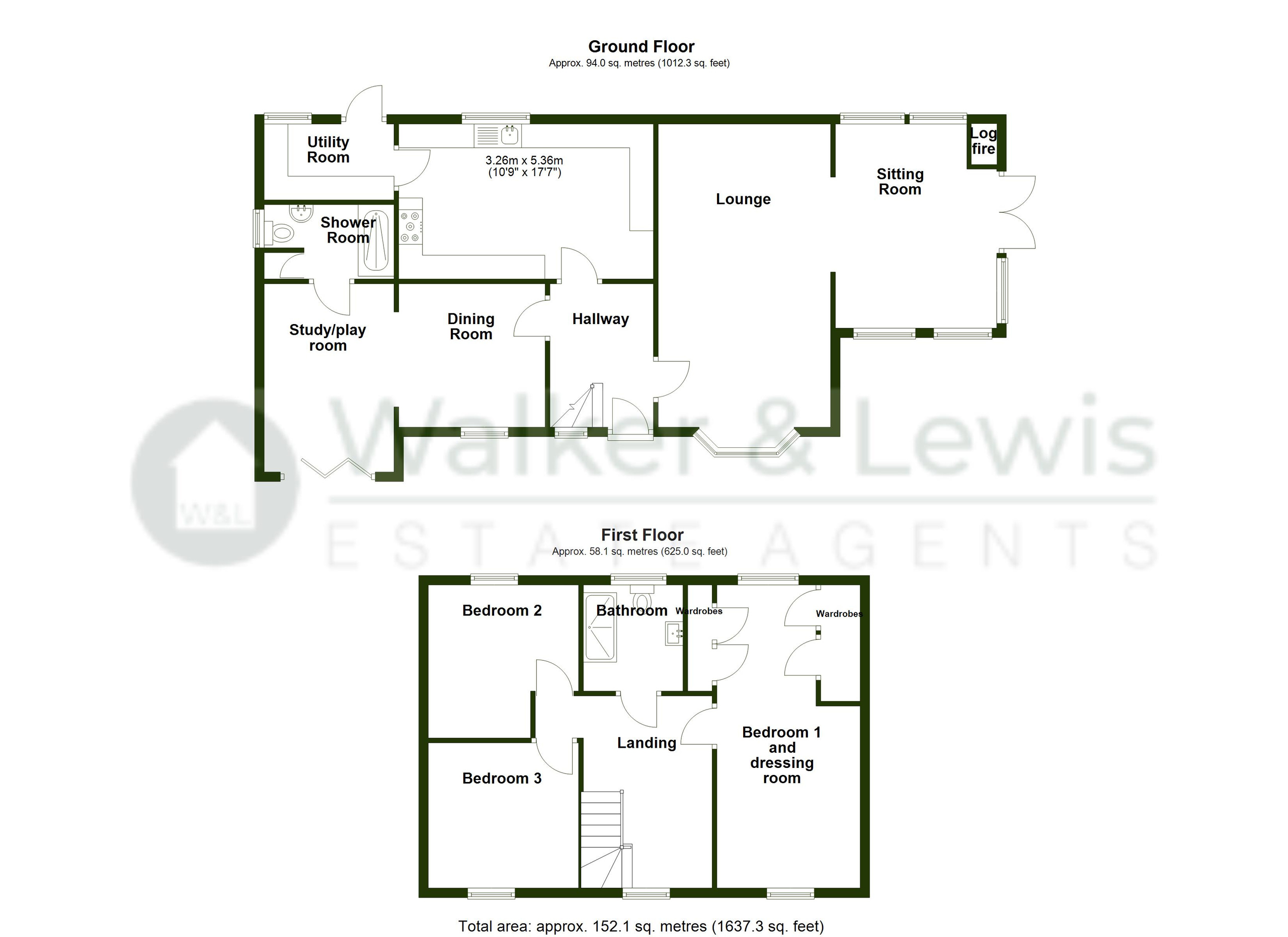 1 Woodland Way, Merthyr Tydfil floorplan