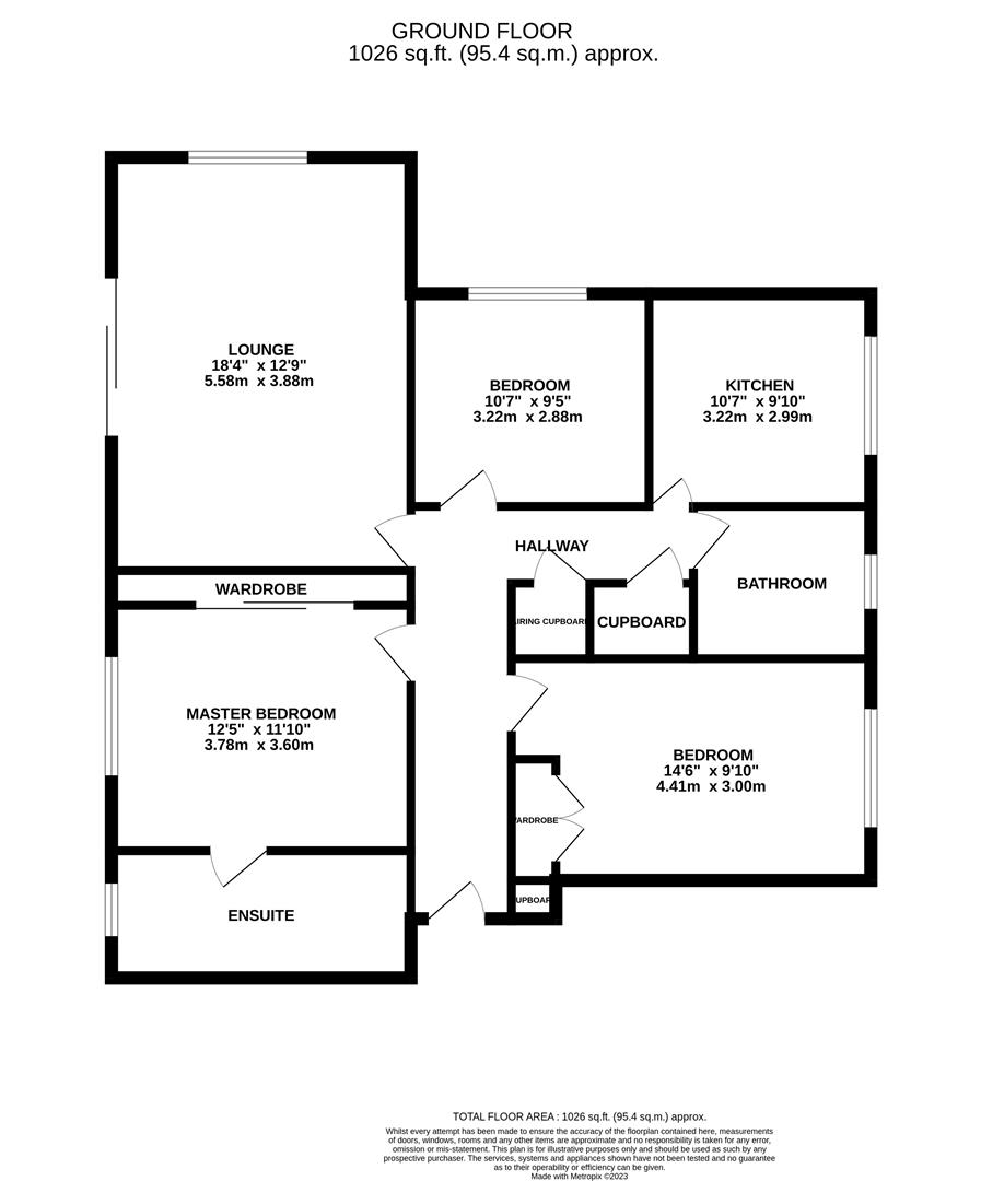 Flat 4 Branksome Court, 5, Western Road, Poole floorplan
