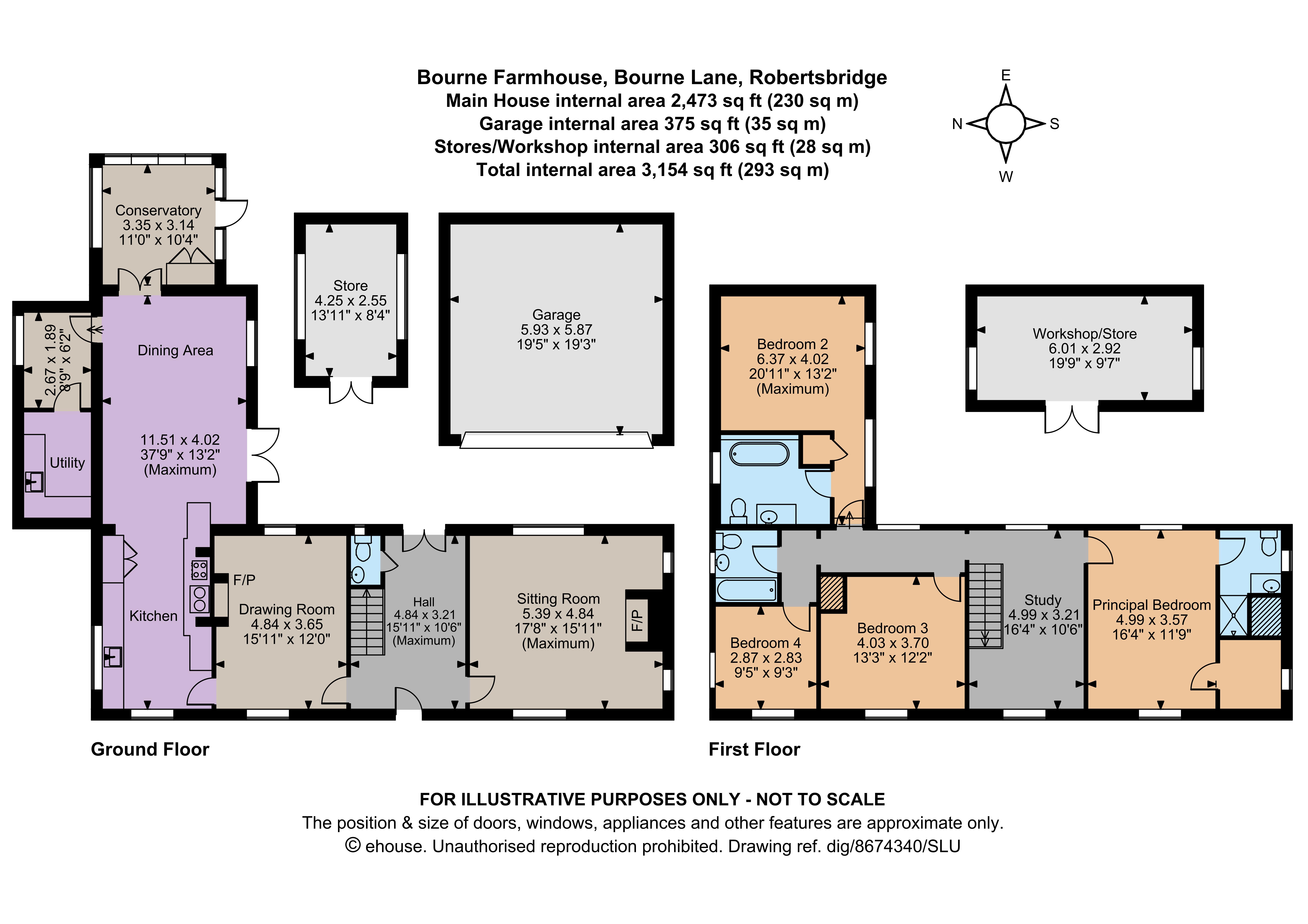 Bourne Farmhouse,, Bourne Lane, East Sussex floorplan