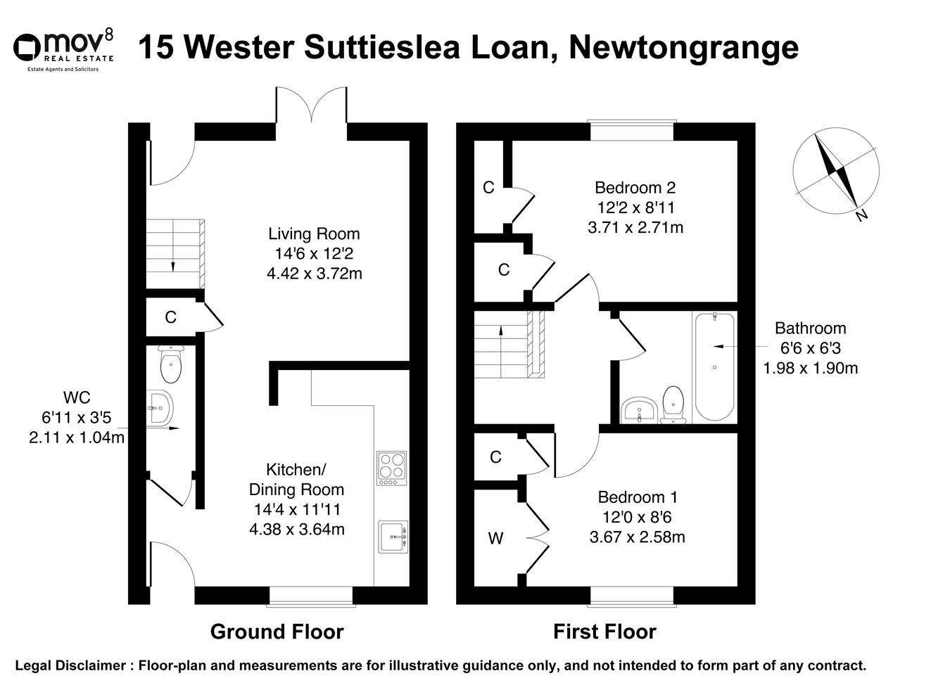 15, Wester Suttieslea Loan, Dalkeith floorplan