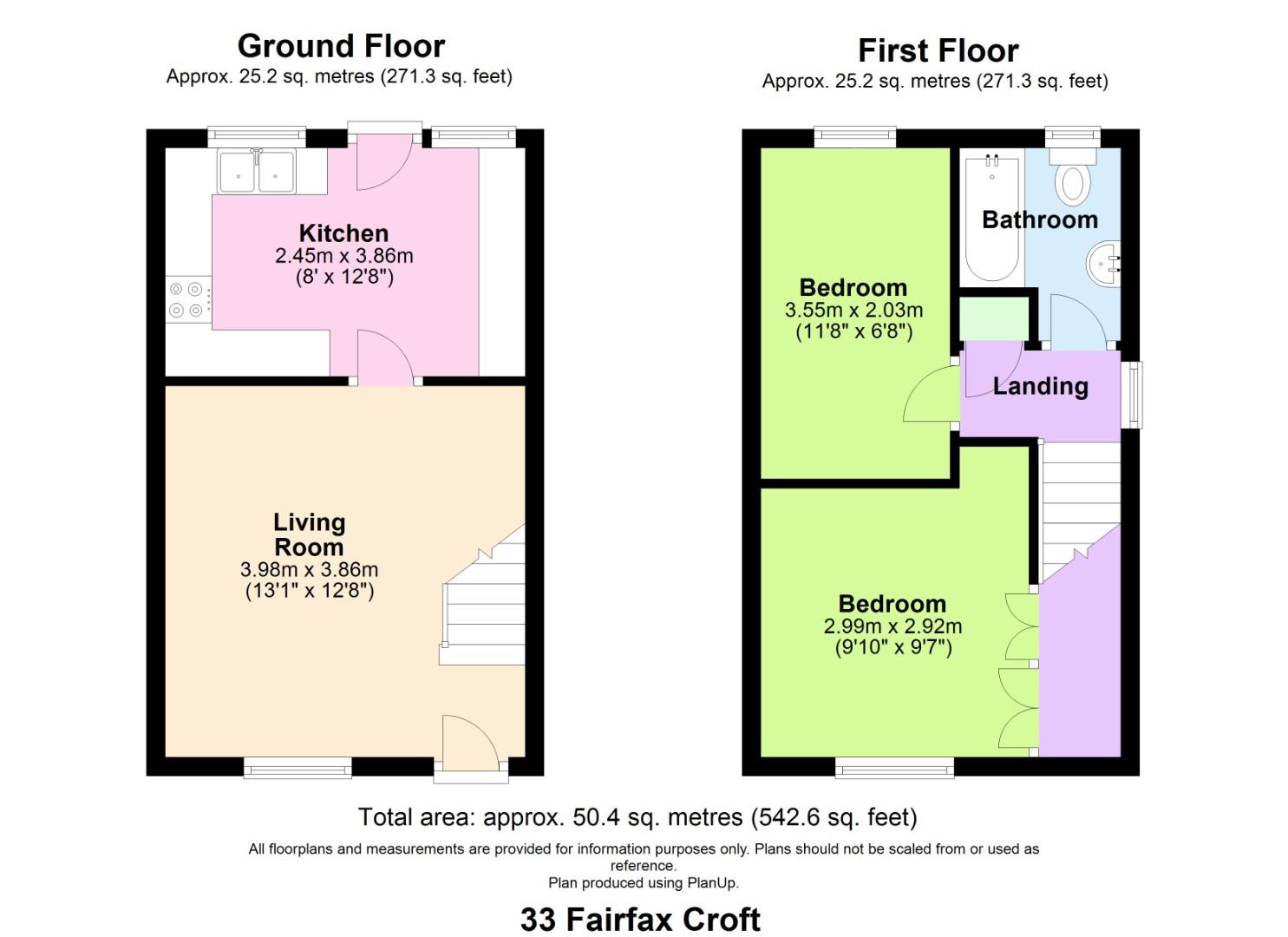 Fairfax Croft, Copmanthorpe, York YO23, 2 bedroom terraced house for