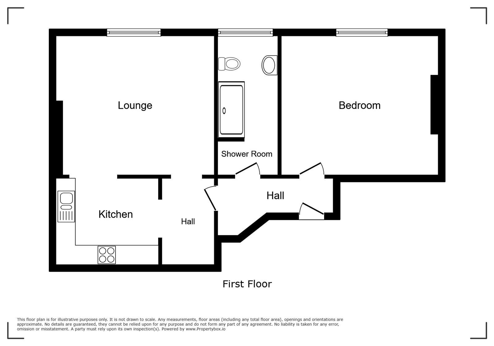 Flat 5, Oxford House, 10, Barfield, Isle of Wight floorplan