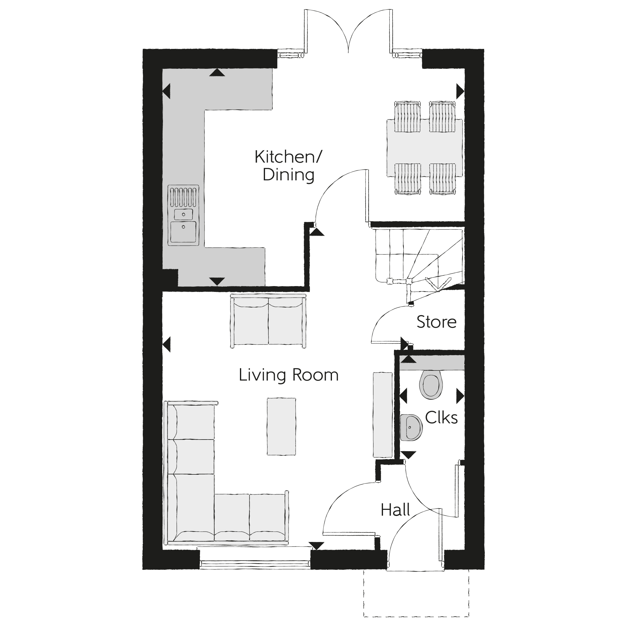 461, Off Fisher Lane, Cramlington floorplan