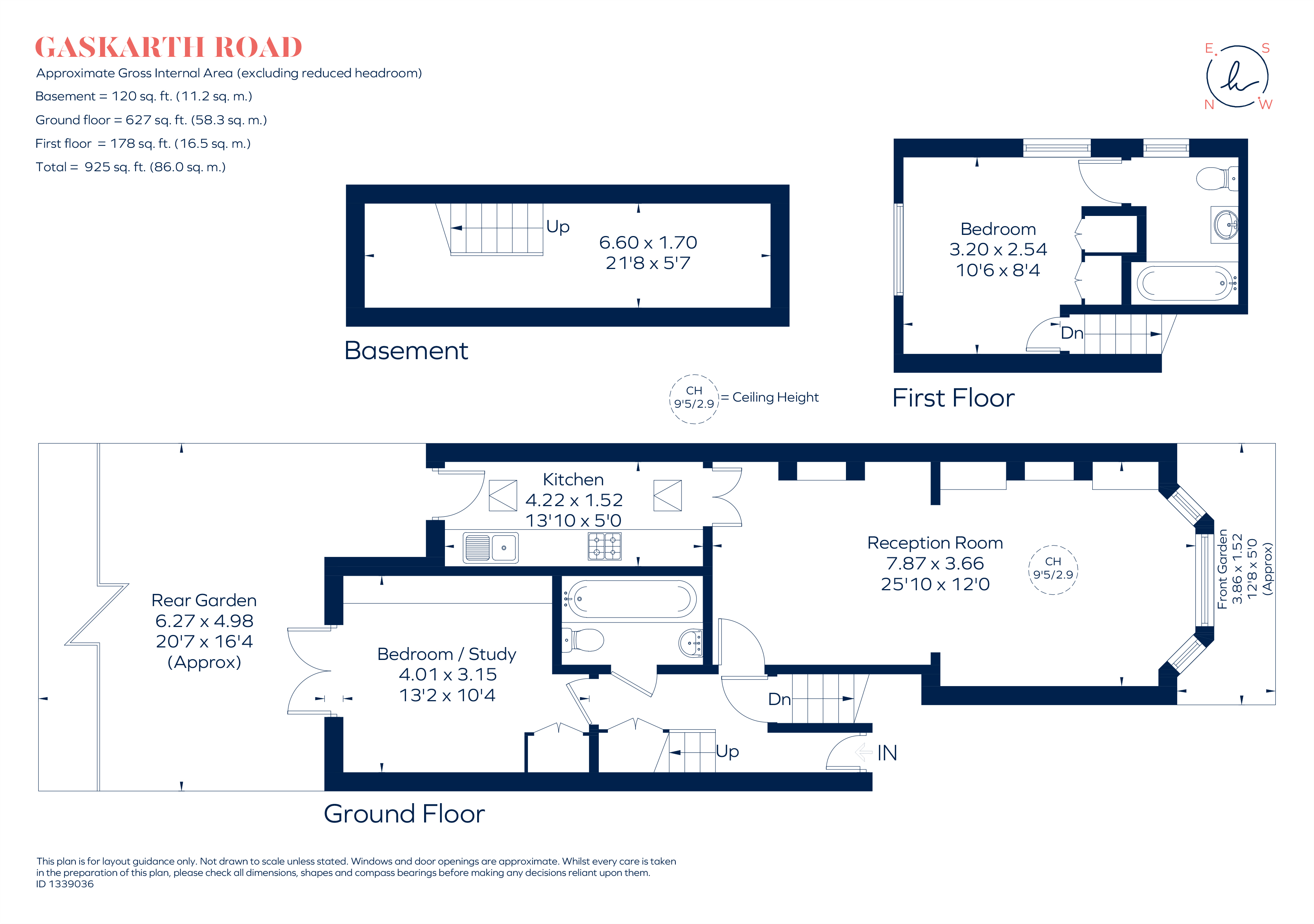 3a, Gaskarth Road, London floorplan