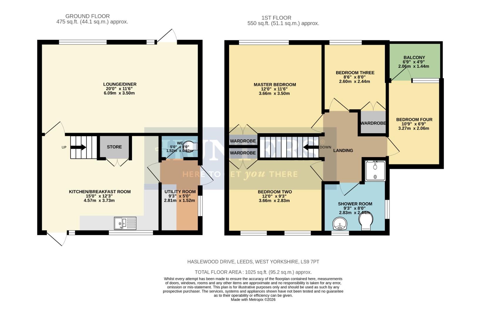 14, Haslewood Drive, West Yorkshire floorplan
