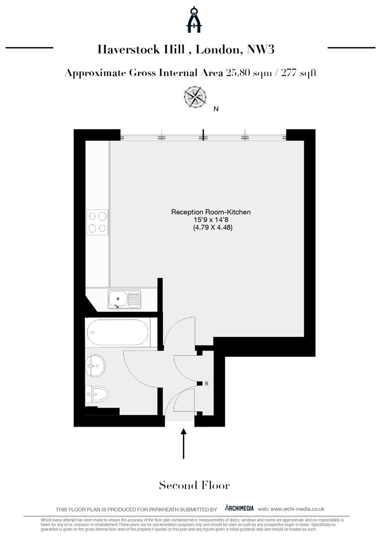 Flat 18, 119, Haverstock Hill, London floorplan