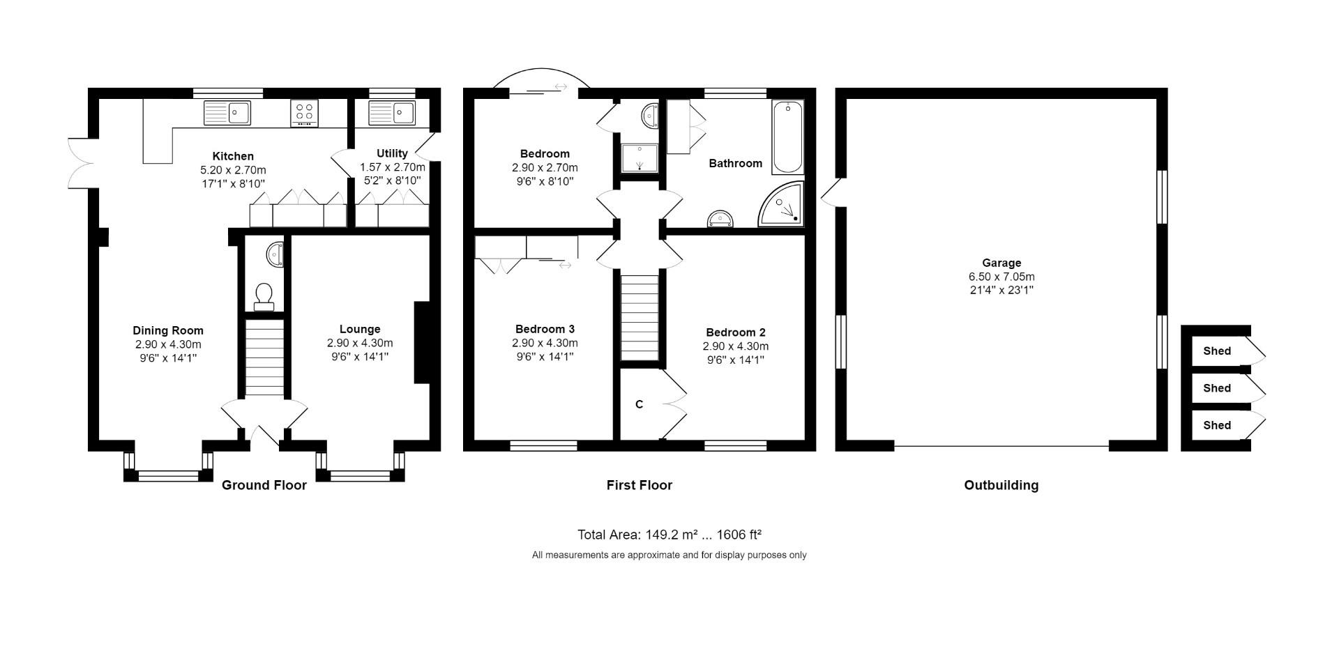 Ripon Road, Kirby Hill, Boroughbridge, York YO51, 3 bedroom detached