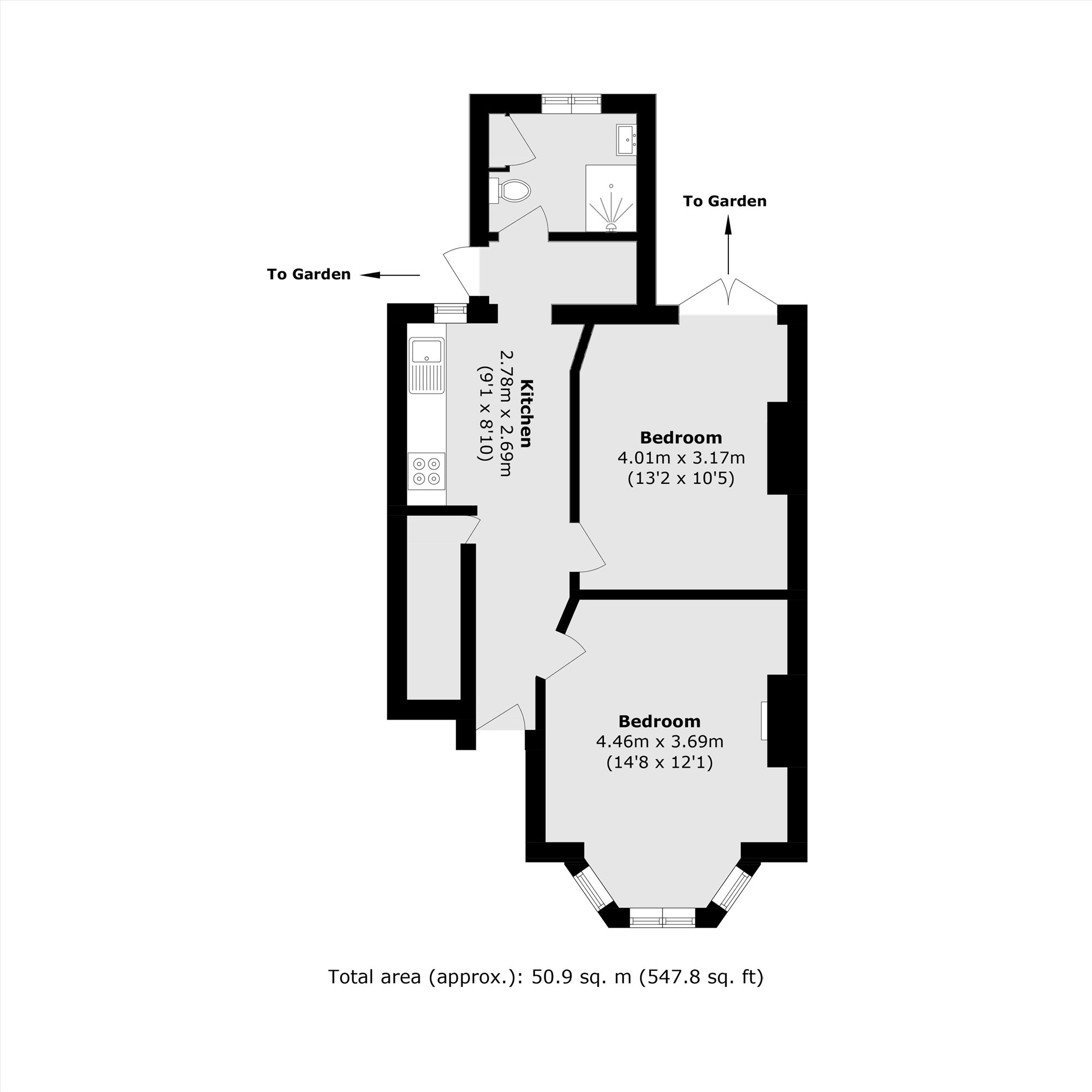 Ground Floor Flat, 25, Waldegrave Road, London floorplan