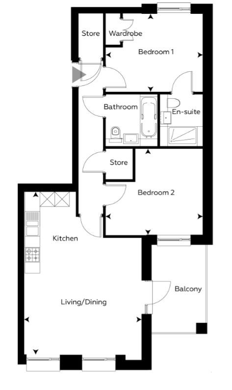 2 Bedrooms Flat for sale in Salisbury Street, Acton W3