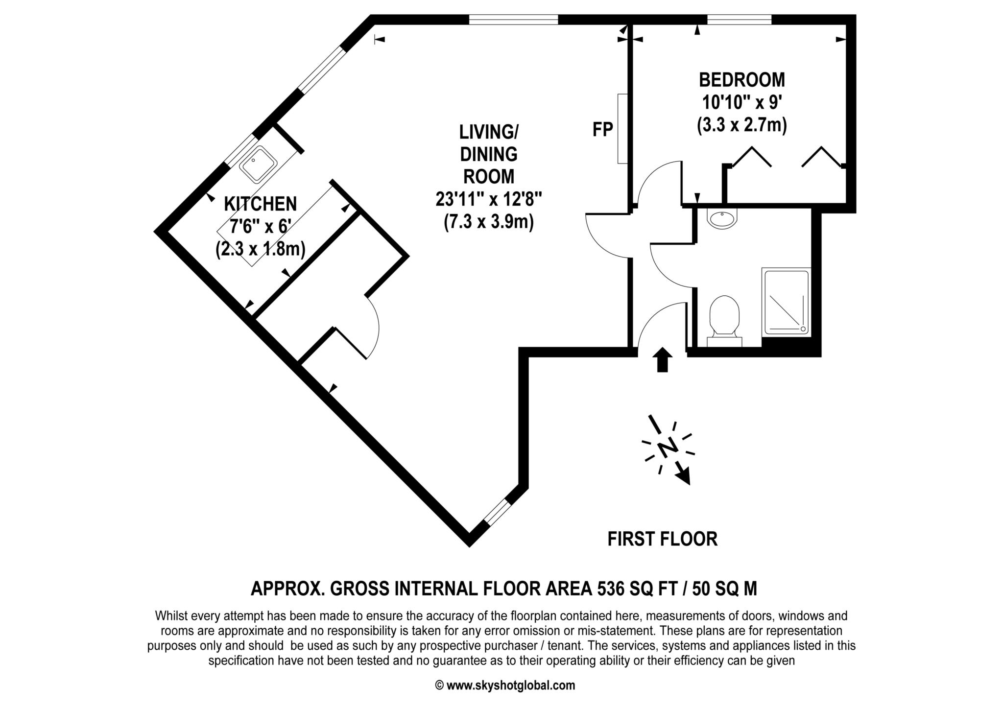 Flat 12 Riverstone Court, Queen Elizabeth Road, Kingston Upon Thames floorplan