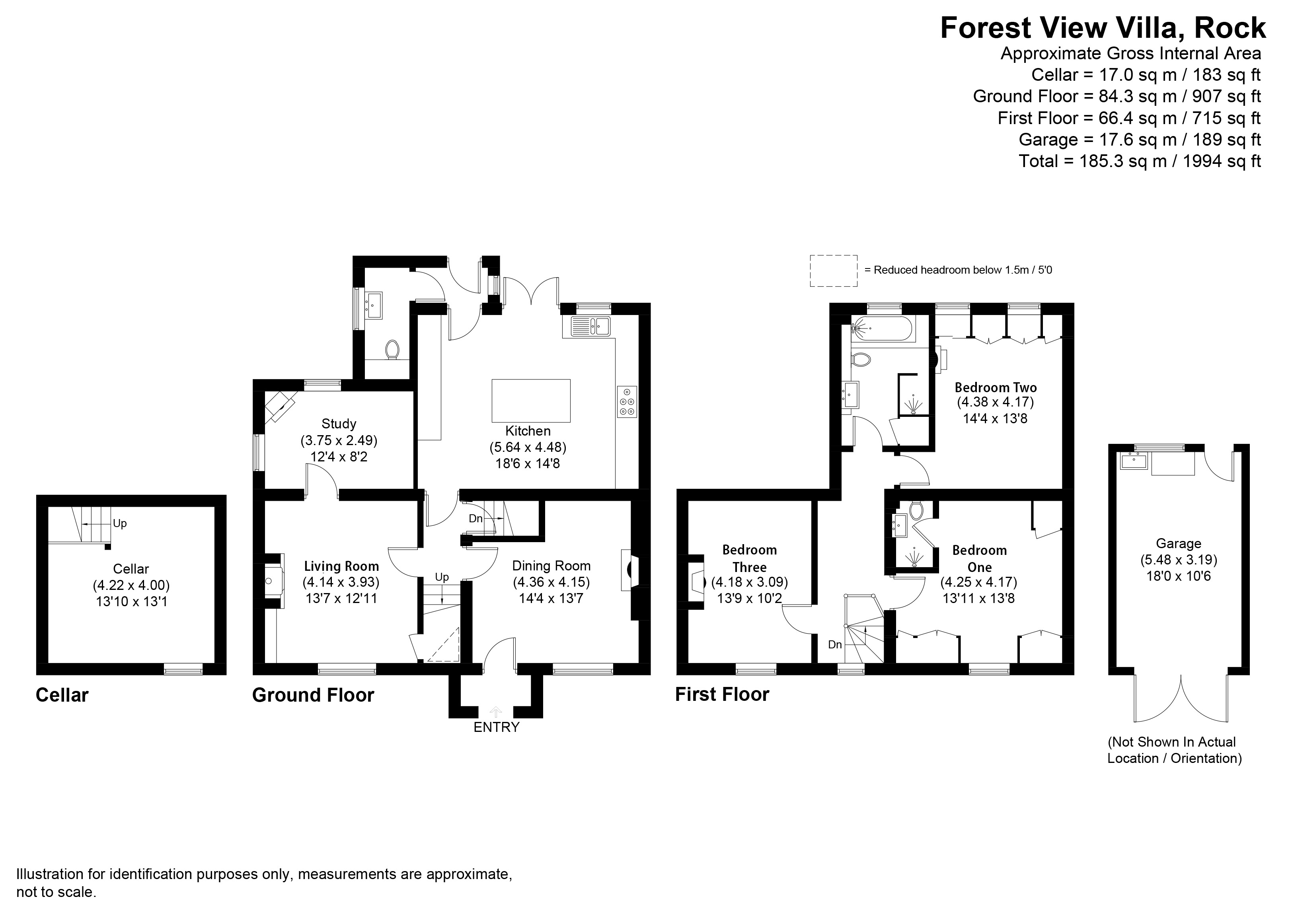 Forest View Villa, Kidderminster floorplan