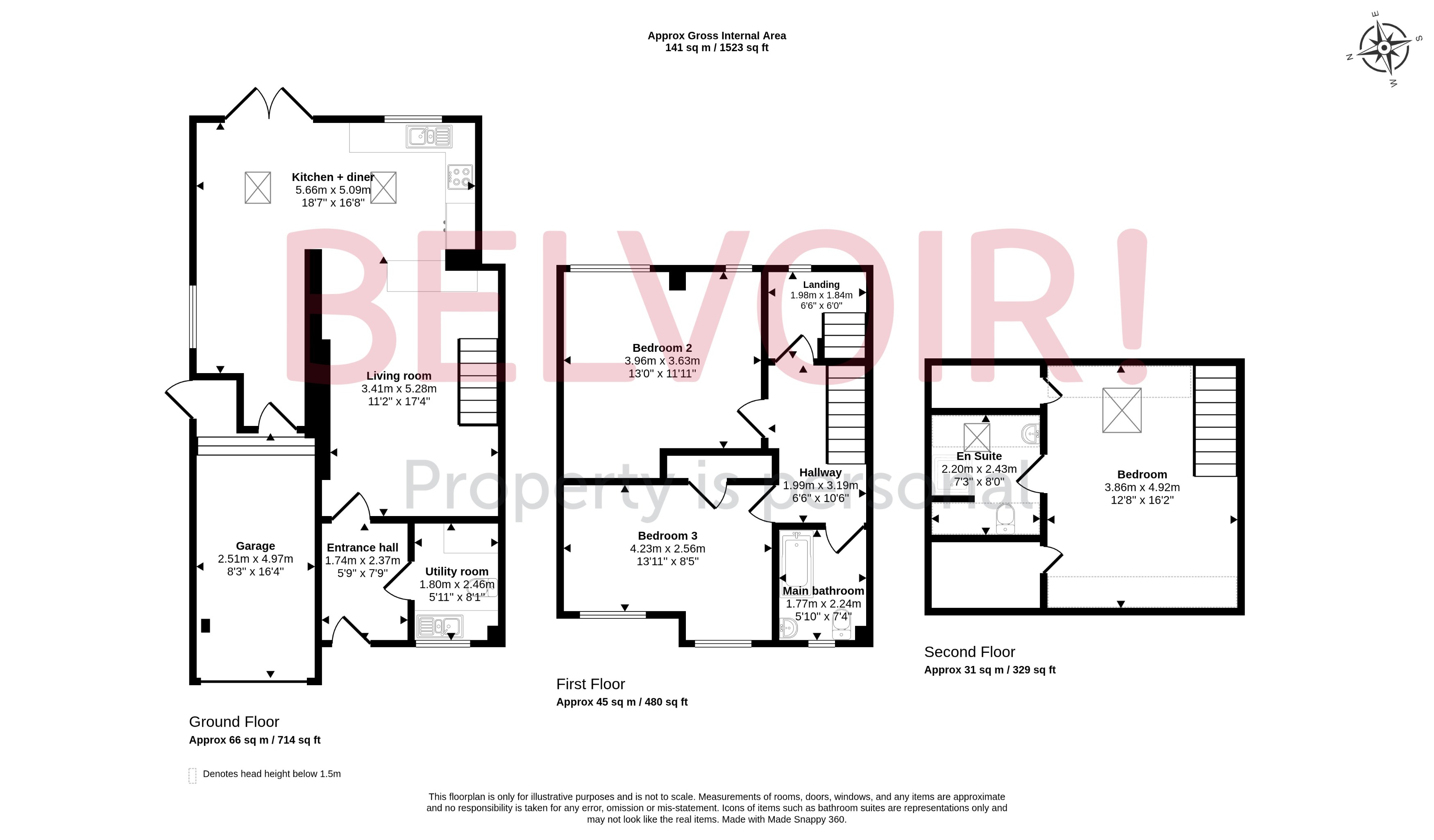 5, Peacock Close, Cheltenham floorplan