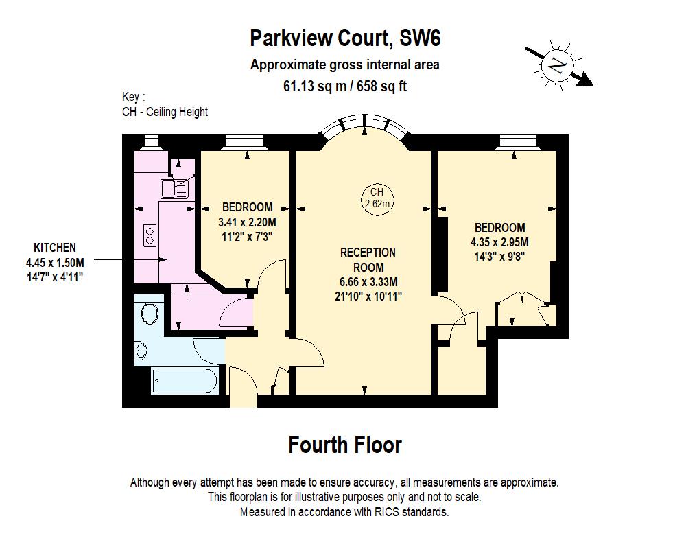 73, Parkview Court, London floorplan
