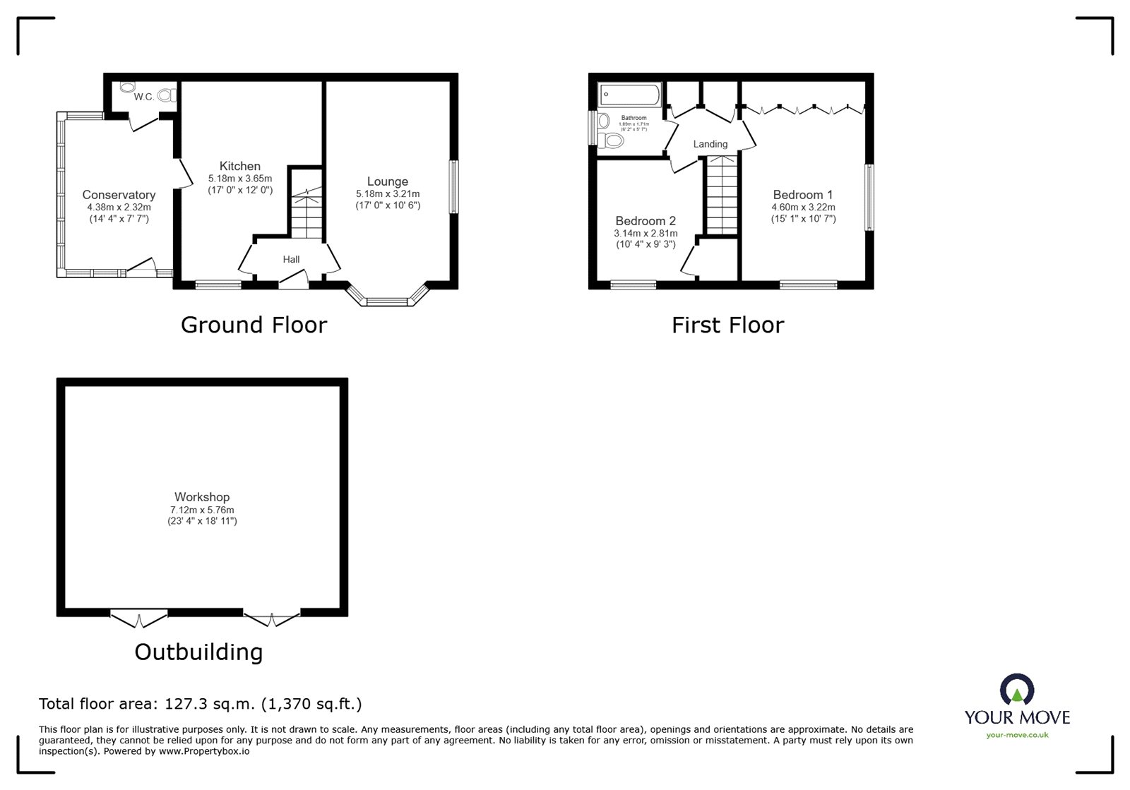 292, Cedar Road, Warwickshire floorplan