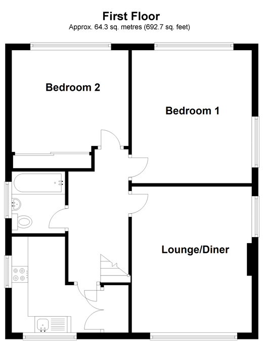 2 Bedrooms Maisonette for sale in Pell Close, Wadhurst, East Sussex TN5