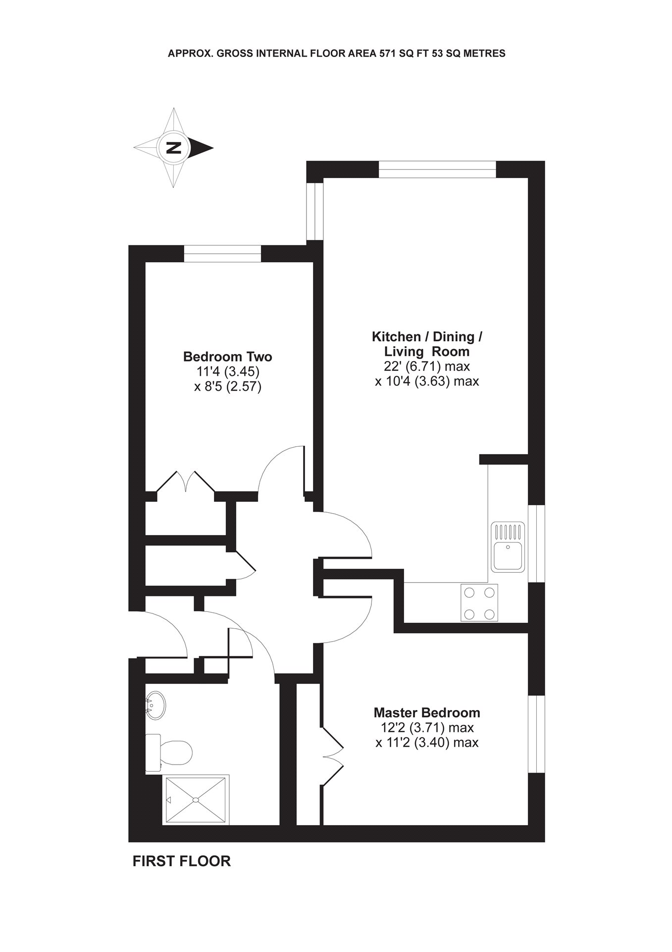 2 Bedrooms Flat for sale in Bedford Road, Reading, Berkshire RG1