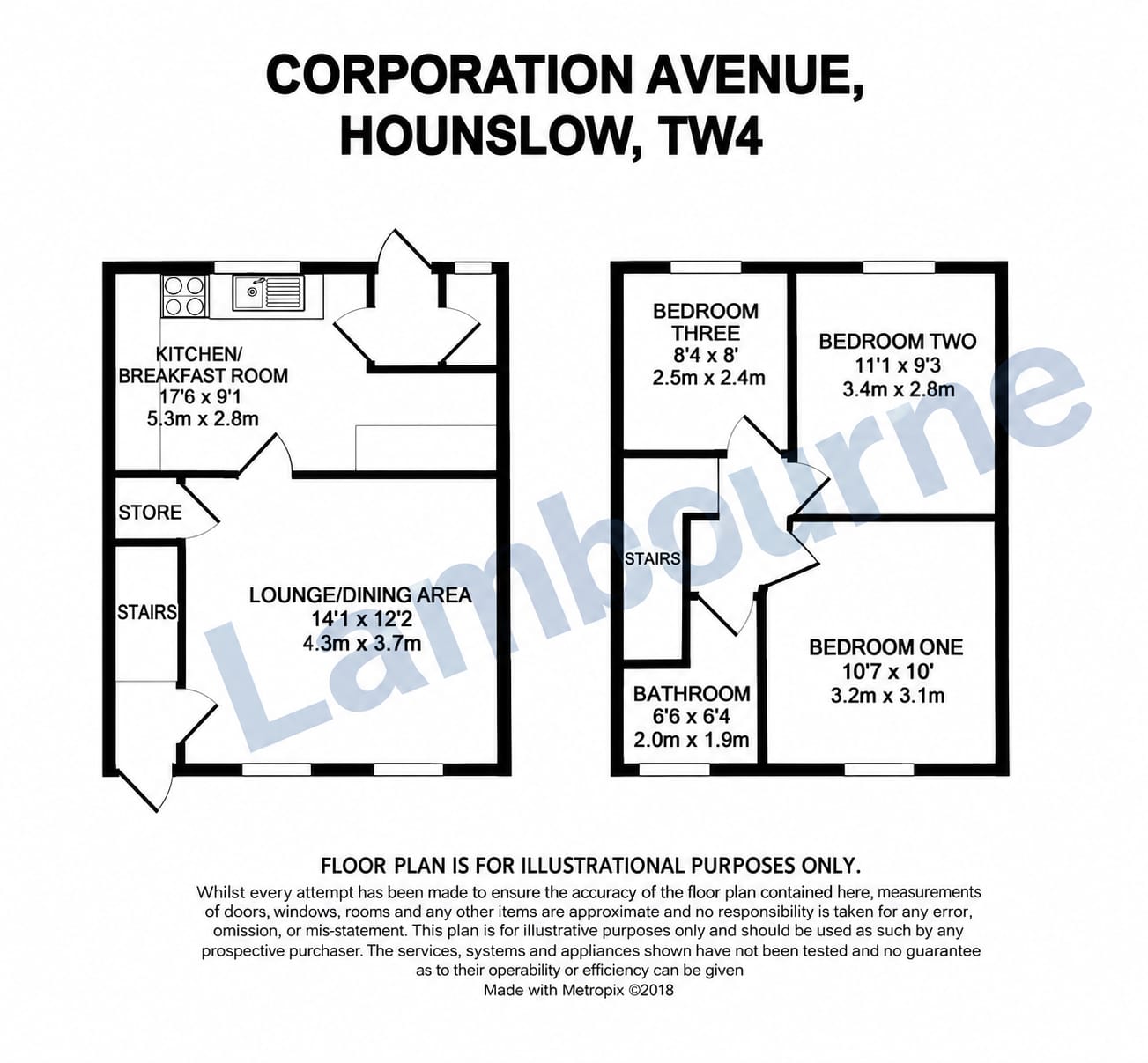 38, Corporation Avenue, Hounslow floorplan
