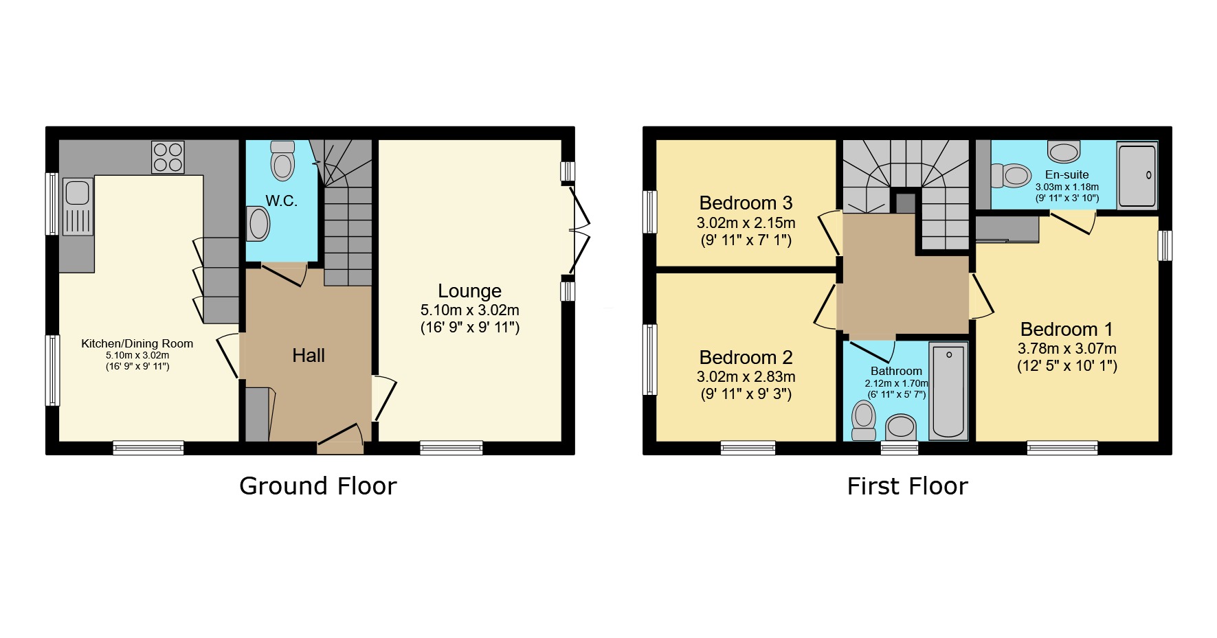 1 Hopkins Avenue, Waddington, Lincolnshire floorplan