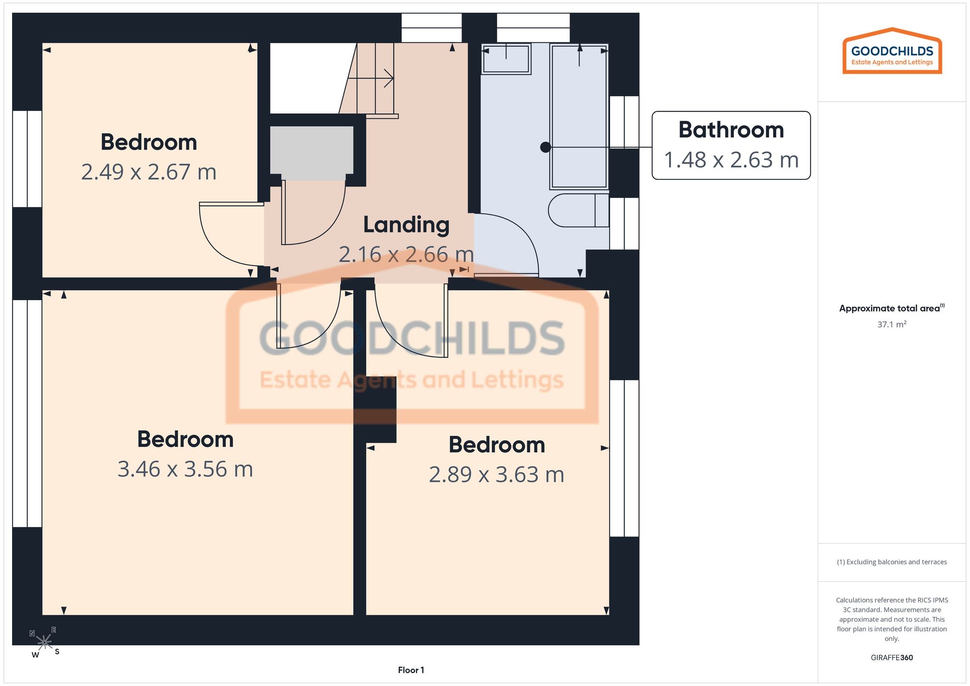 1 Simmonds Way, Walsall floorplan