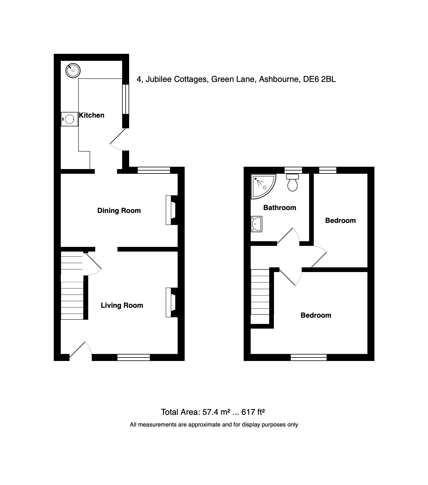 4 Jubilee Cottages, Green Lane, Ashbourne floorplan