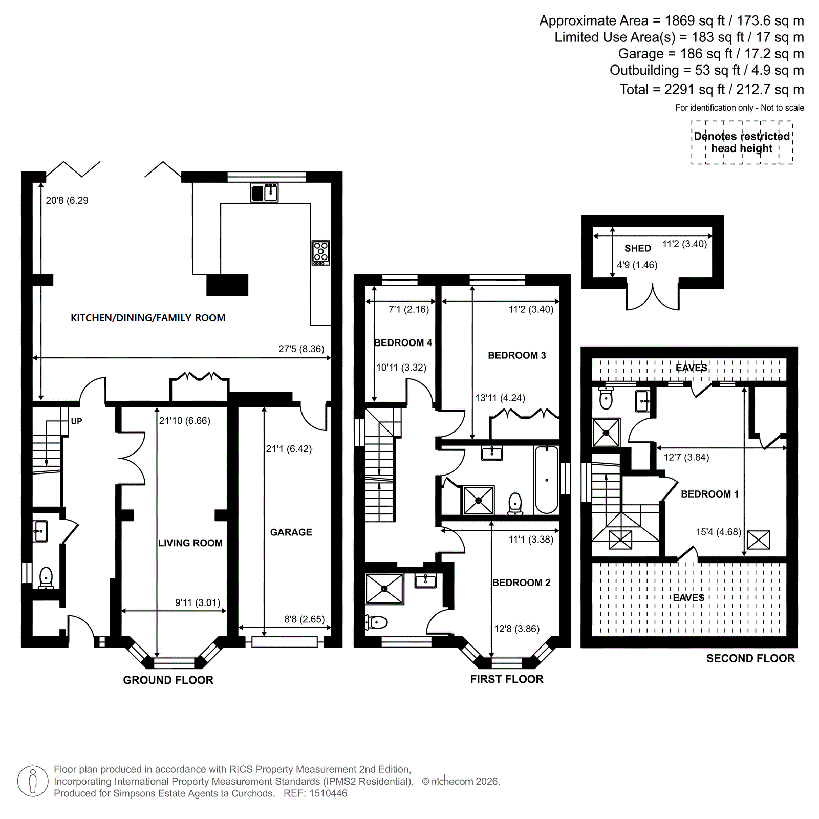 7, Denton Grove, Walton-On-Thames floorplan
