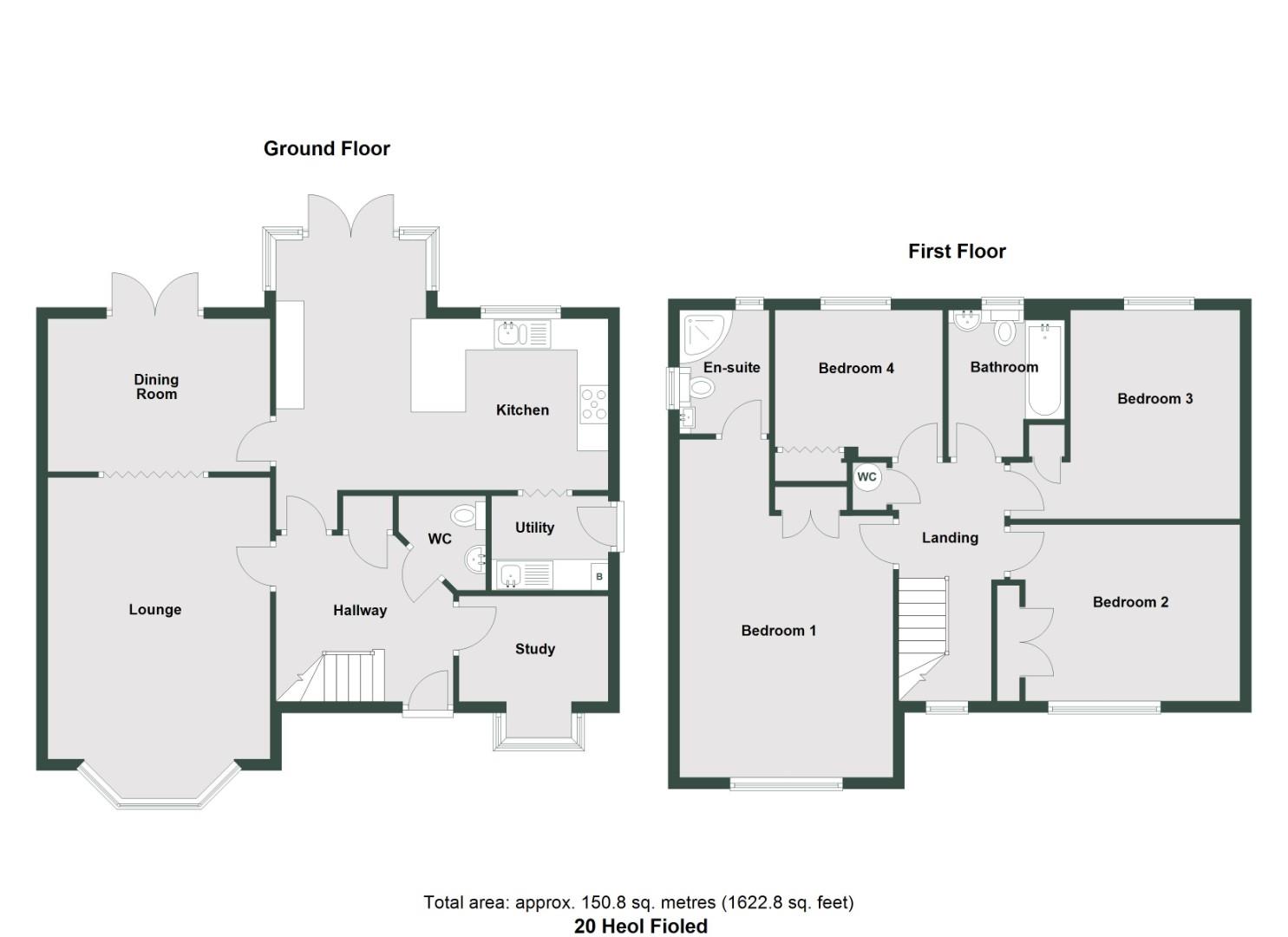 20, Heol Fioled, Barry floorplan