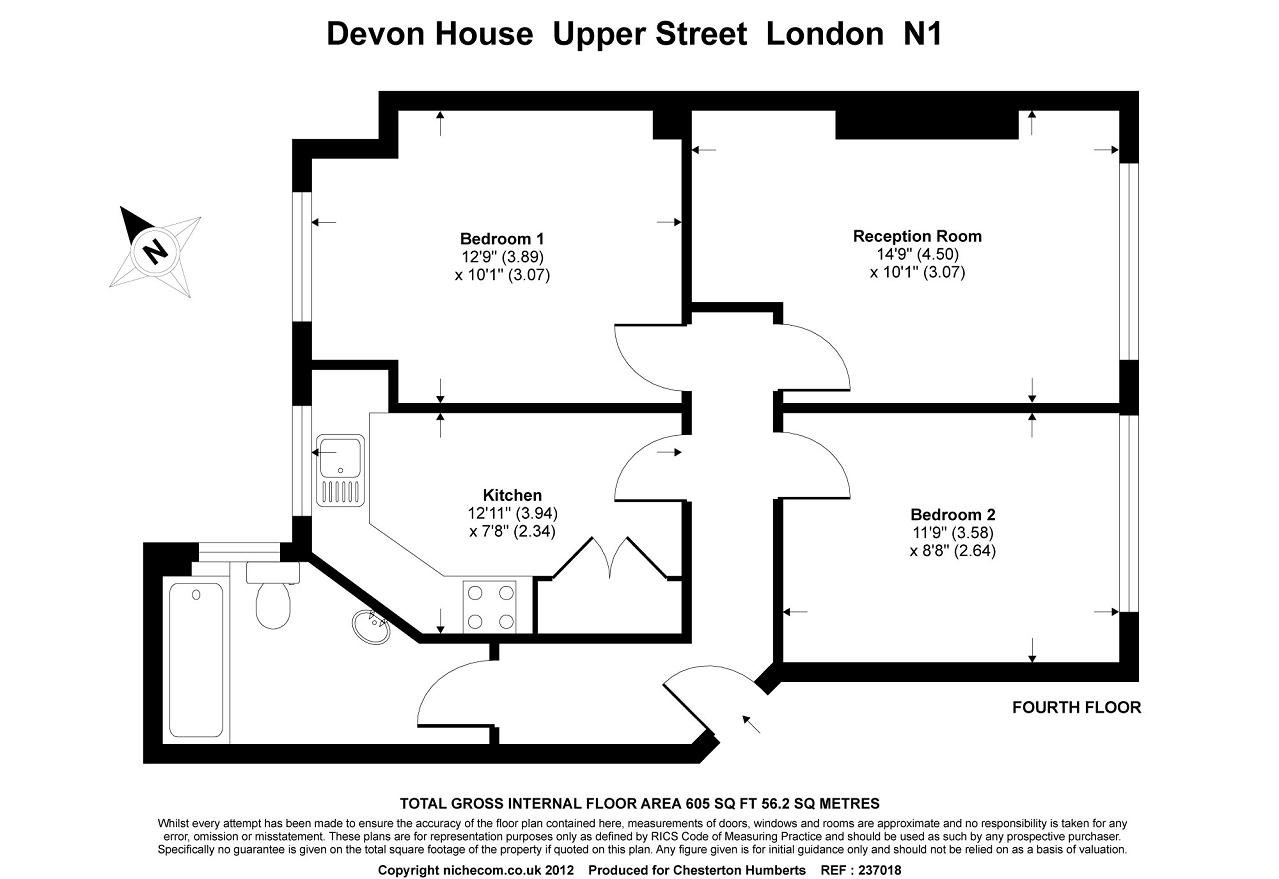 2 Bedrooms Flat to rent in Devon House, 40-42, Upper Street, London N1