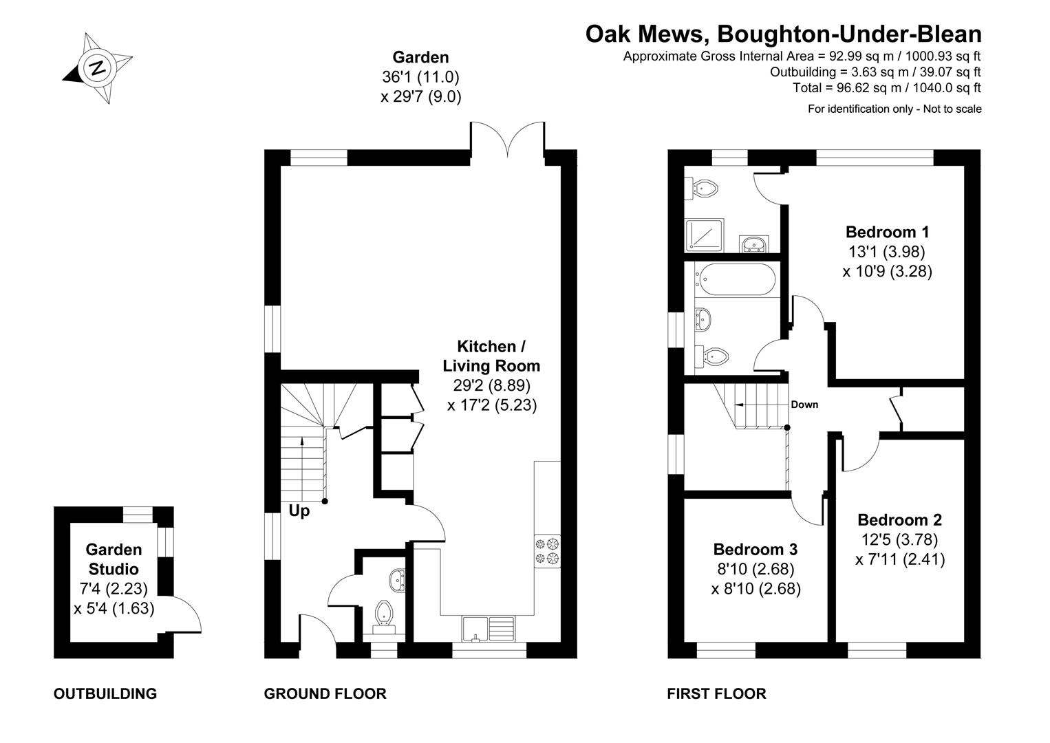 3 Oak Mews, Horselees Road, Boughton-under-Blean floorplan