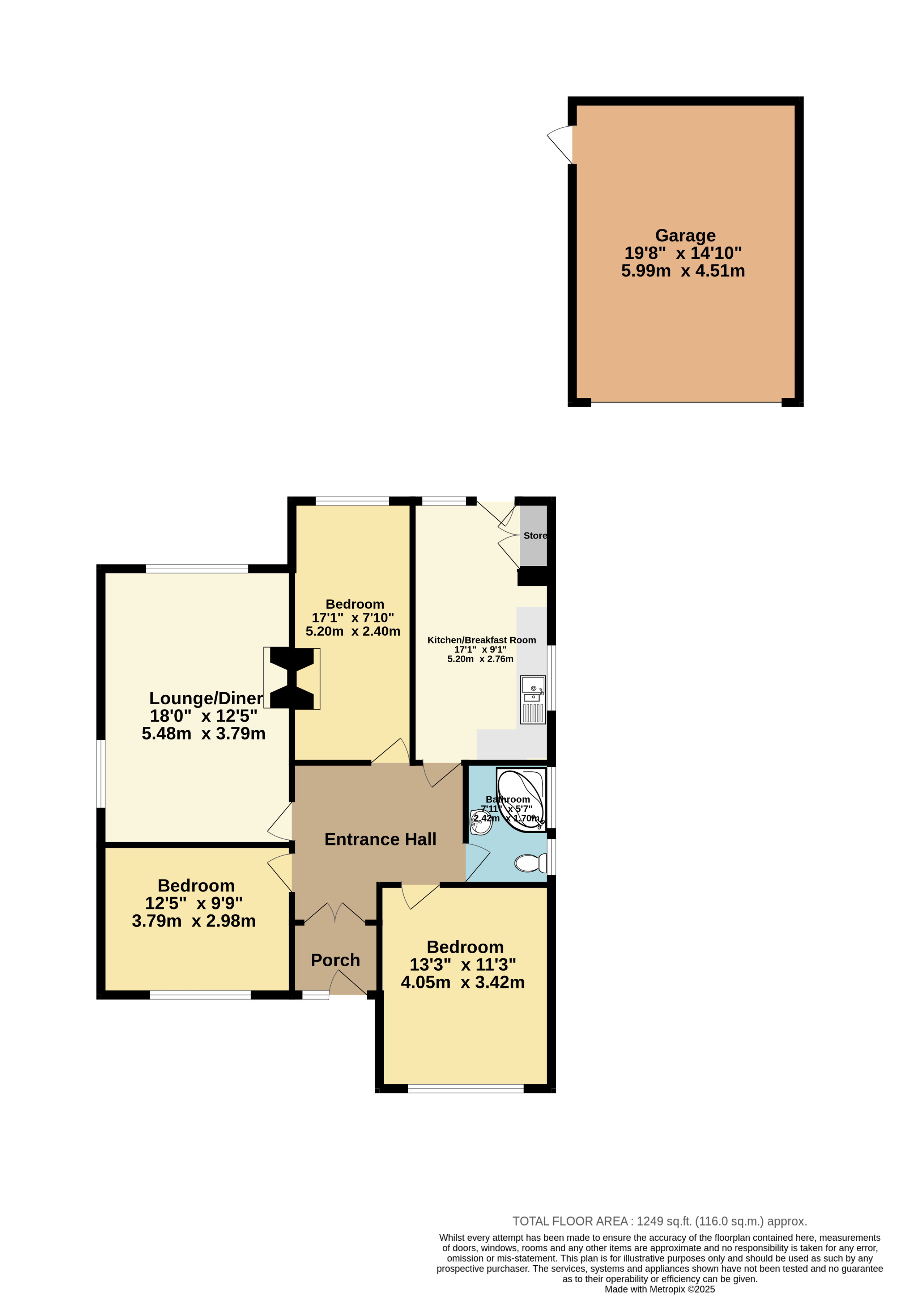 168, The Street, Canterbury floorplan