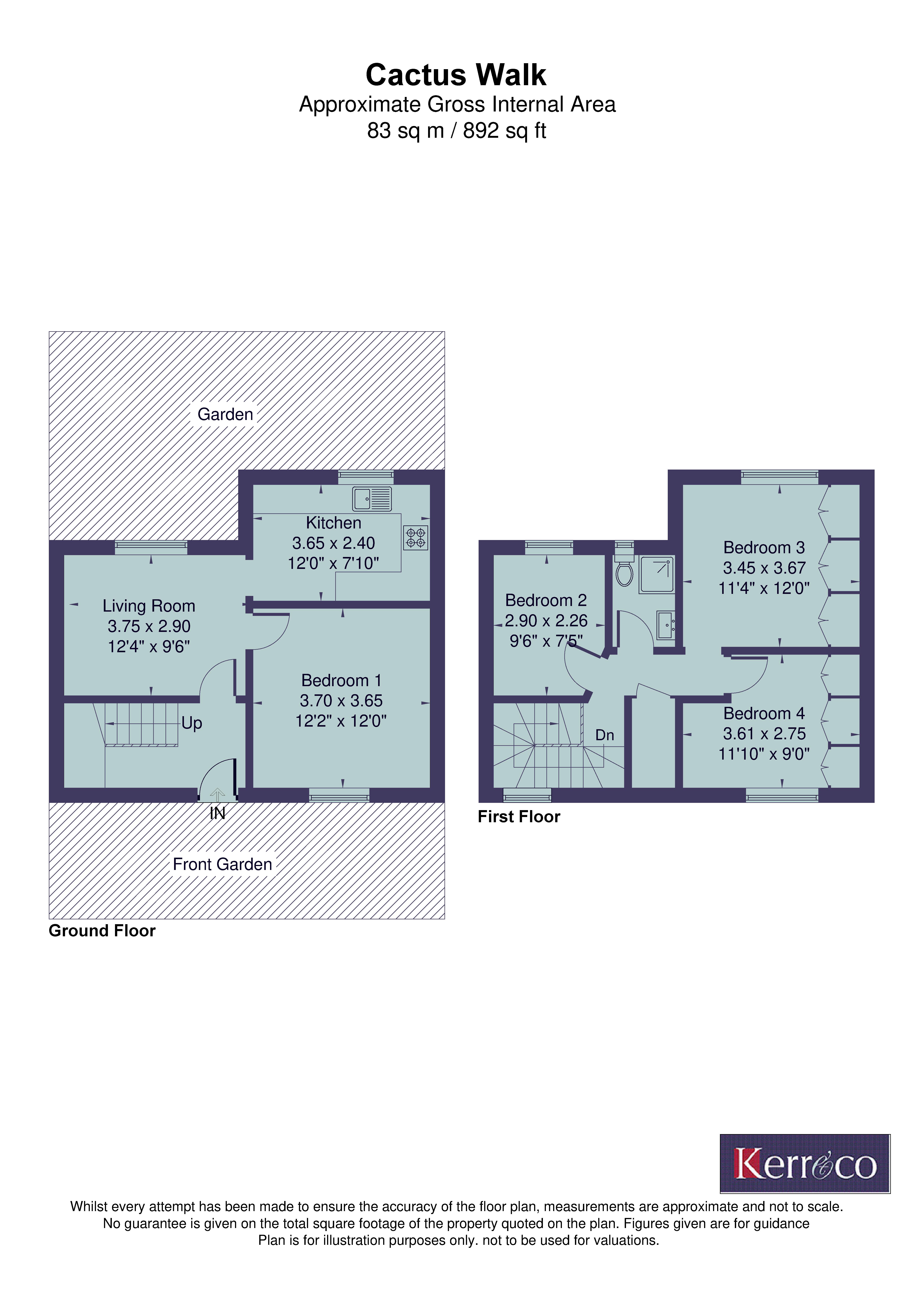 6, Cactus Walk, Shepherd's Bush W12 floorplan