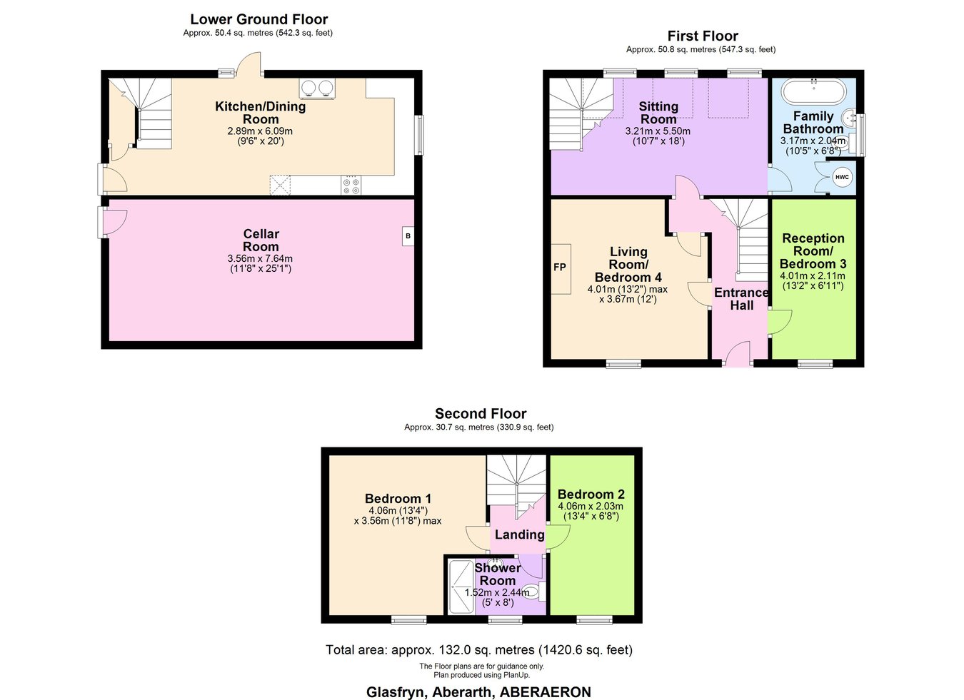 Glasfryn, Aberarth, Aberaeron floorplan