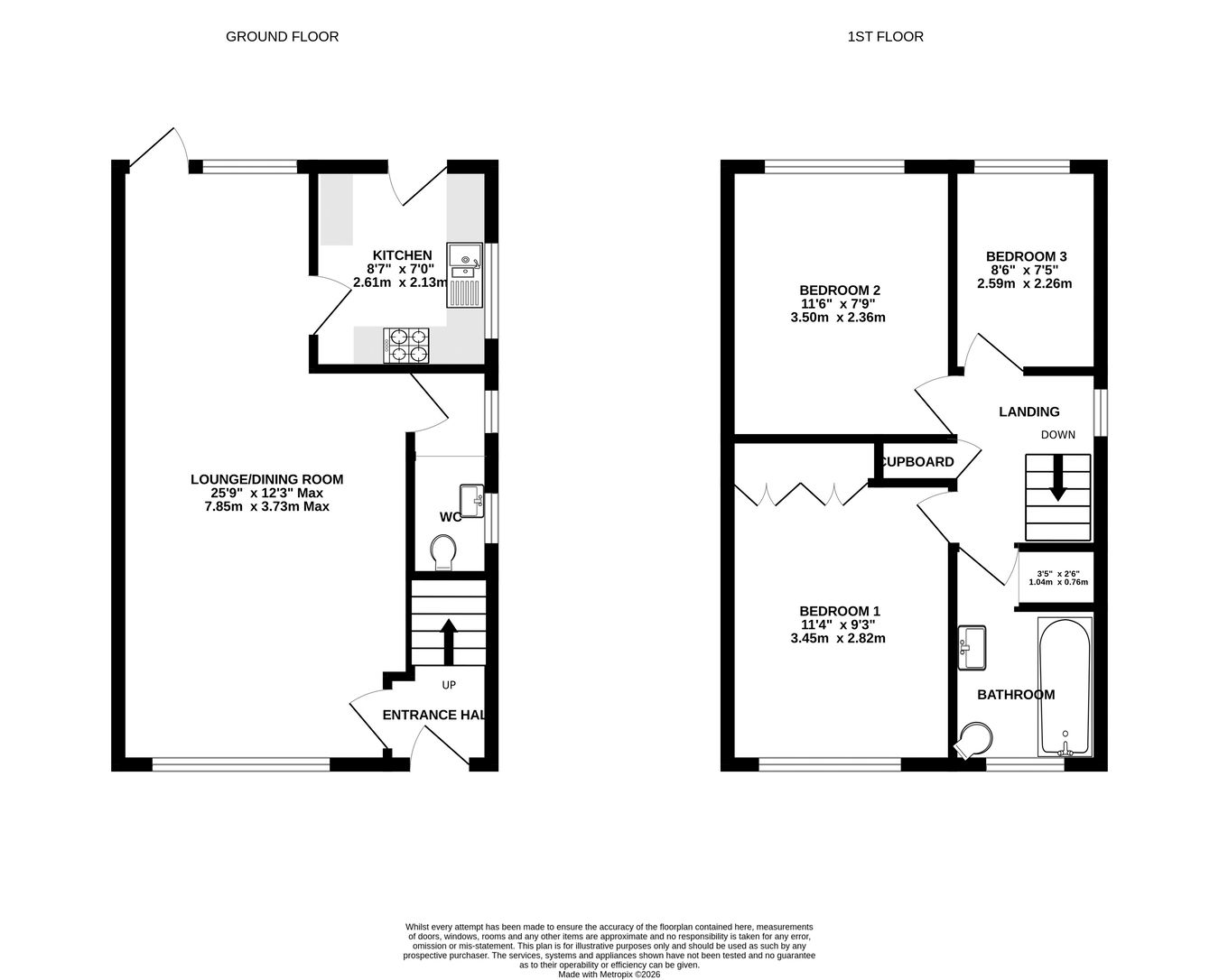 7, Hadleigh Gardens, Frimley Green floorplan