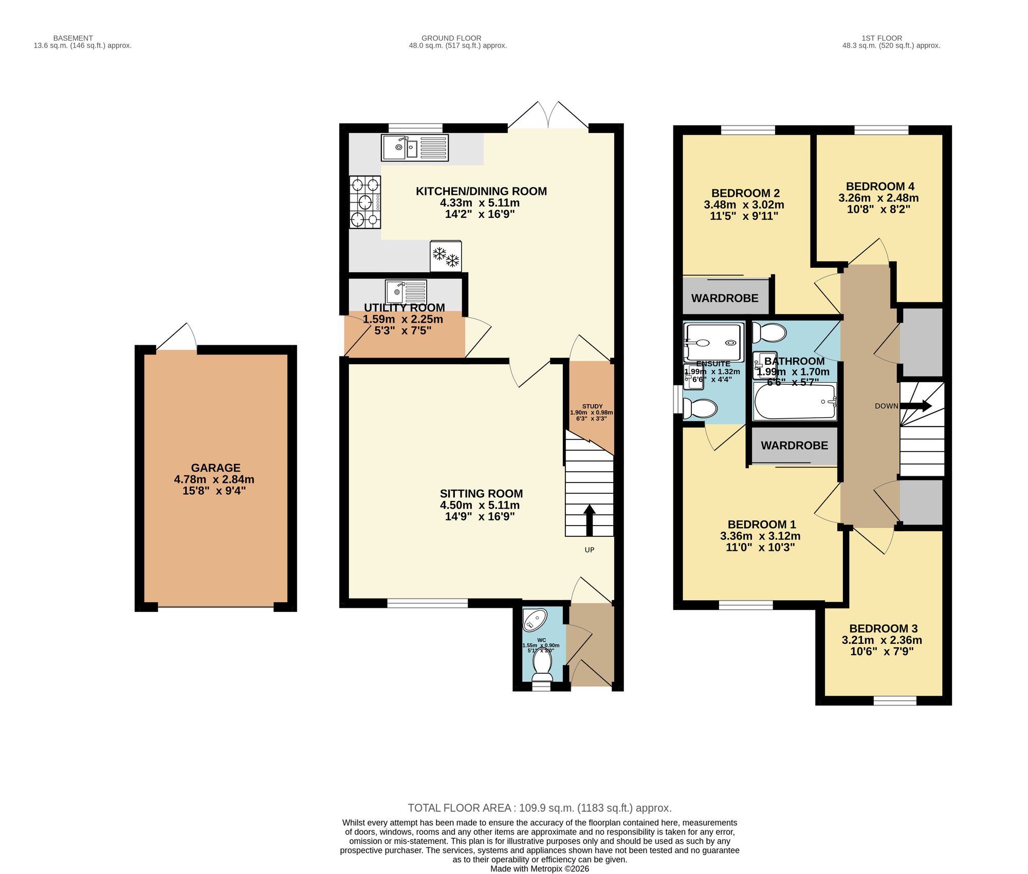 22 Century Way, Chesterfield floorplan