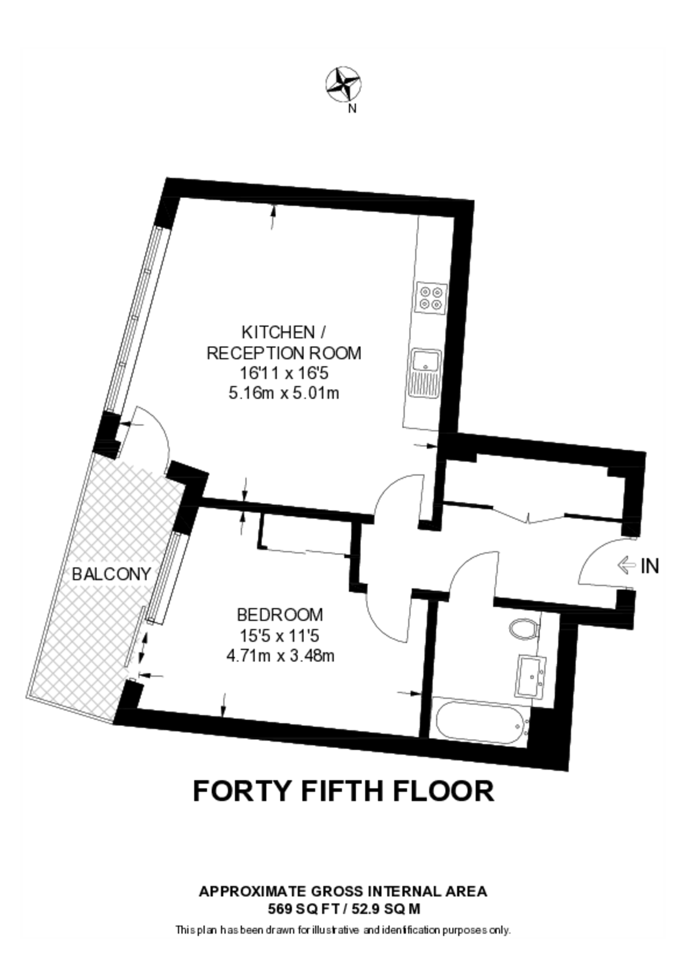 Icon Tower, W3, Acton floorplan