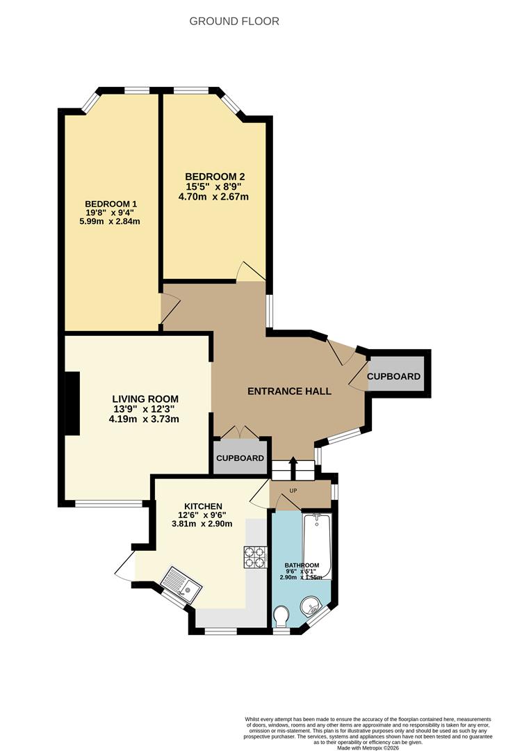 Flat 7, 17, Egerton Road, Bexhill-On-Sea floorplan