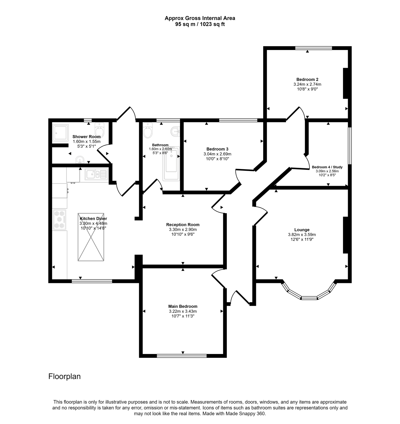 12, School Road, Maesteg floorplan