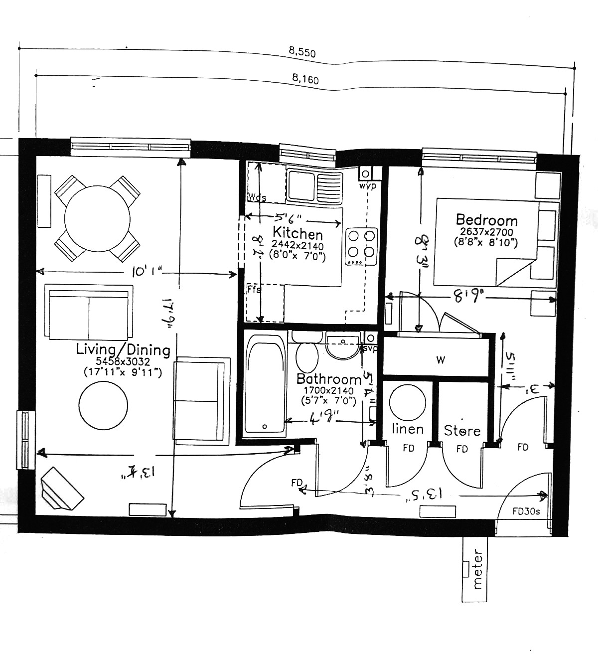 12, Hennessy Road, London floorplan