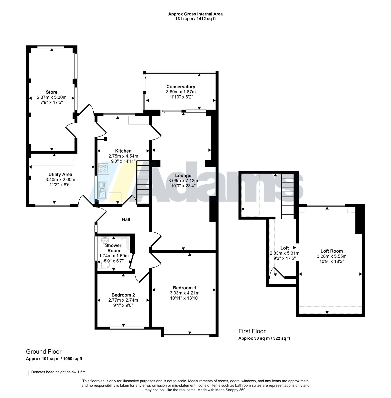 1, Heathview Close, Widnes floorplan